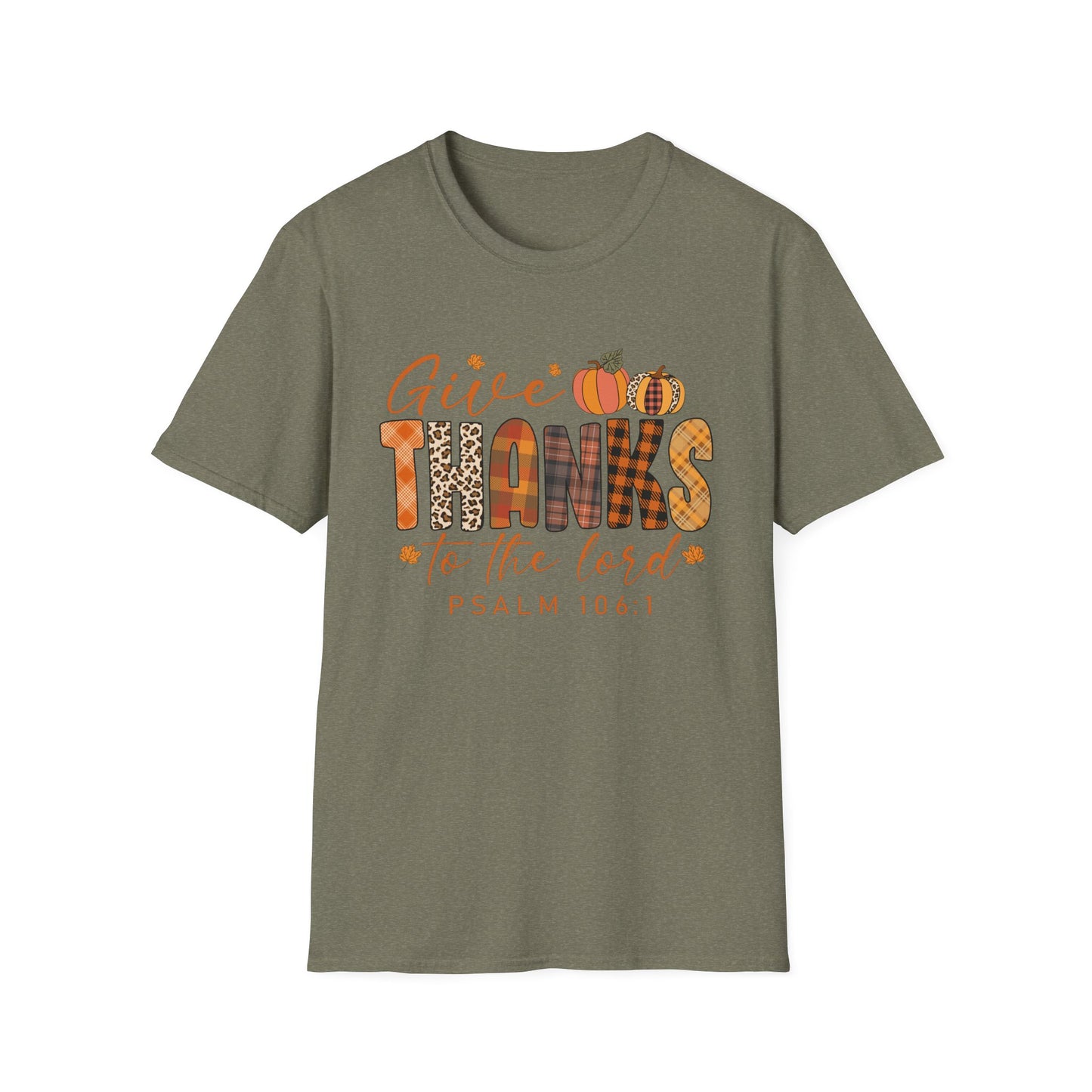 Give THANKS to the Lord – Psalm 106:1 Short Sleeve Tee