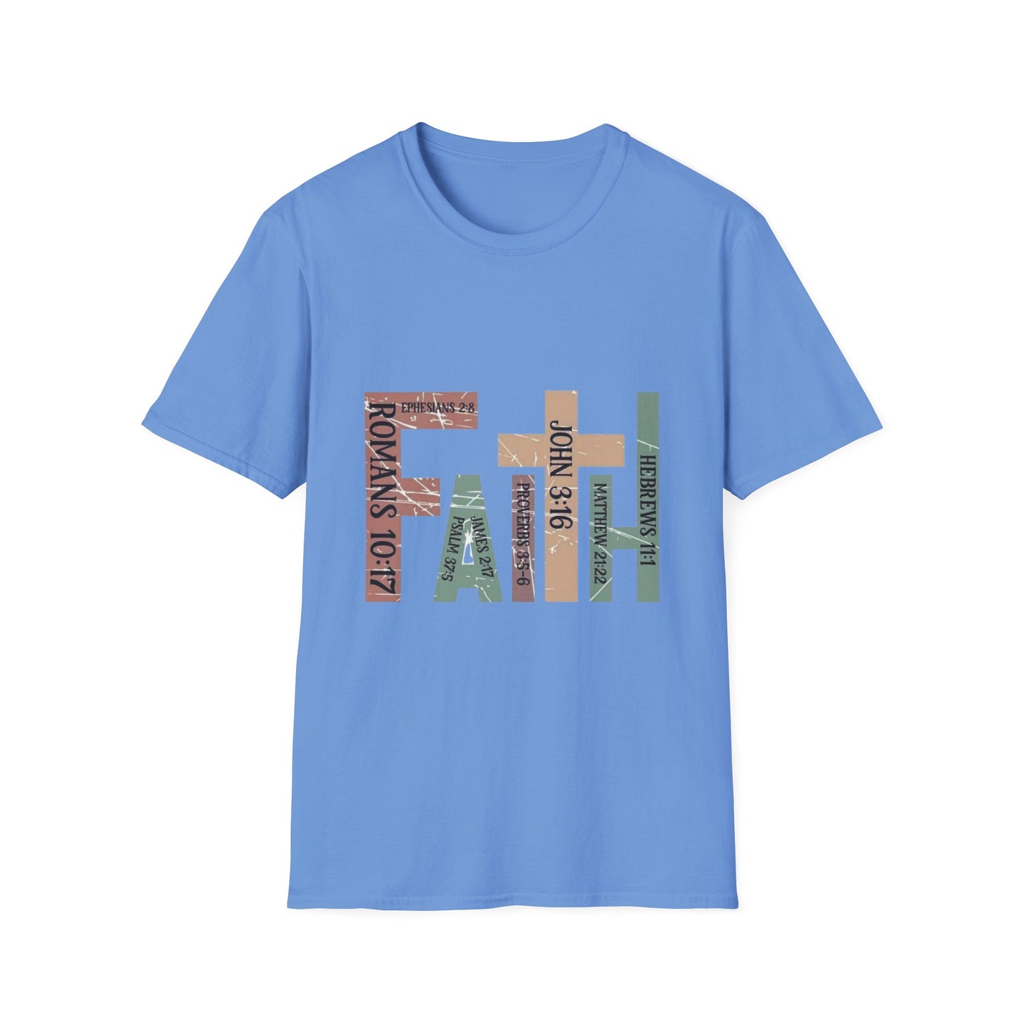 FAITH Bible Verse Graphic Tee – Scripture-Filled Letters Design