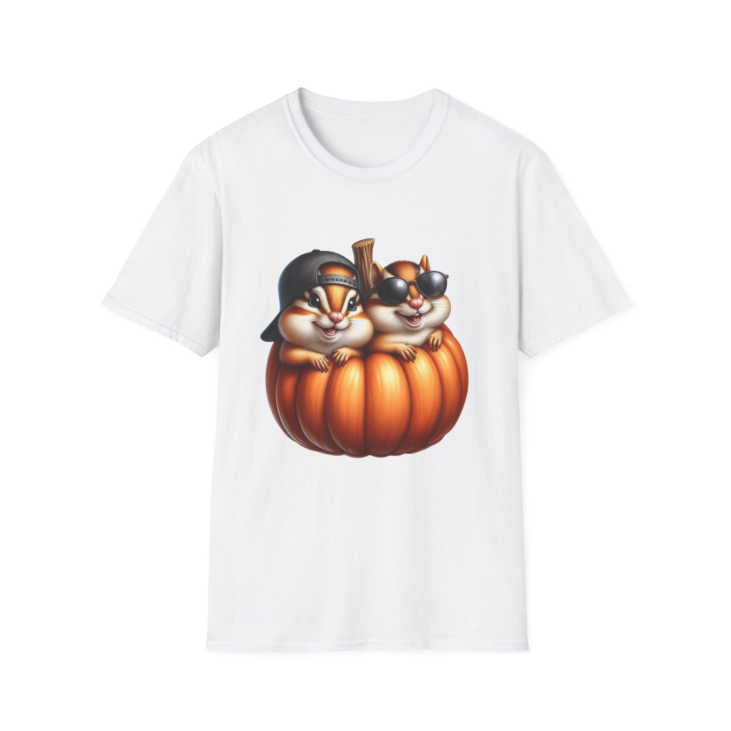“Pumpkin Pals” Tee – Chipmunk Chill Edition