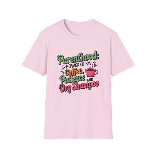 Parenthood Essentials Tee – For the Caffeinated & Courageous