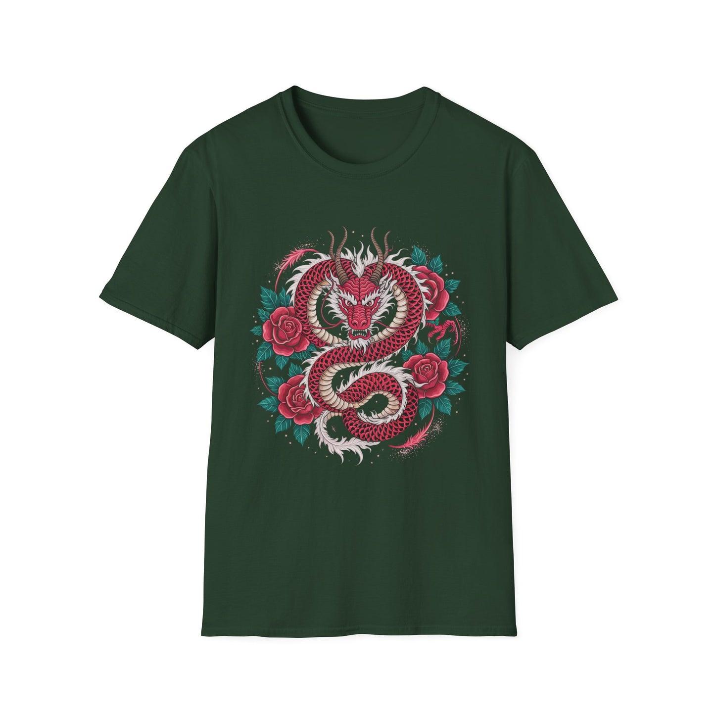 Thorns & Flame Dragon Rose Graphic Tee