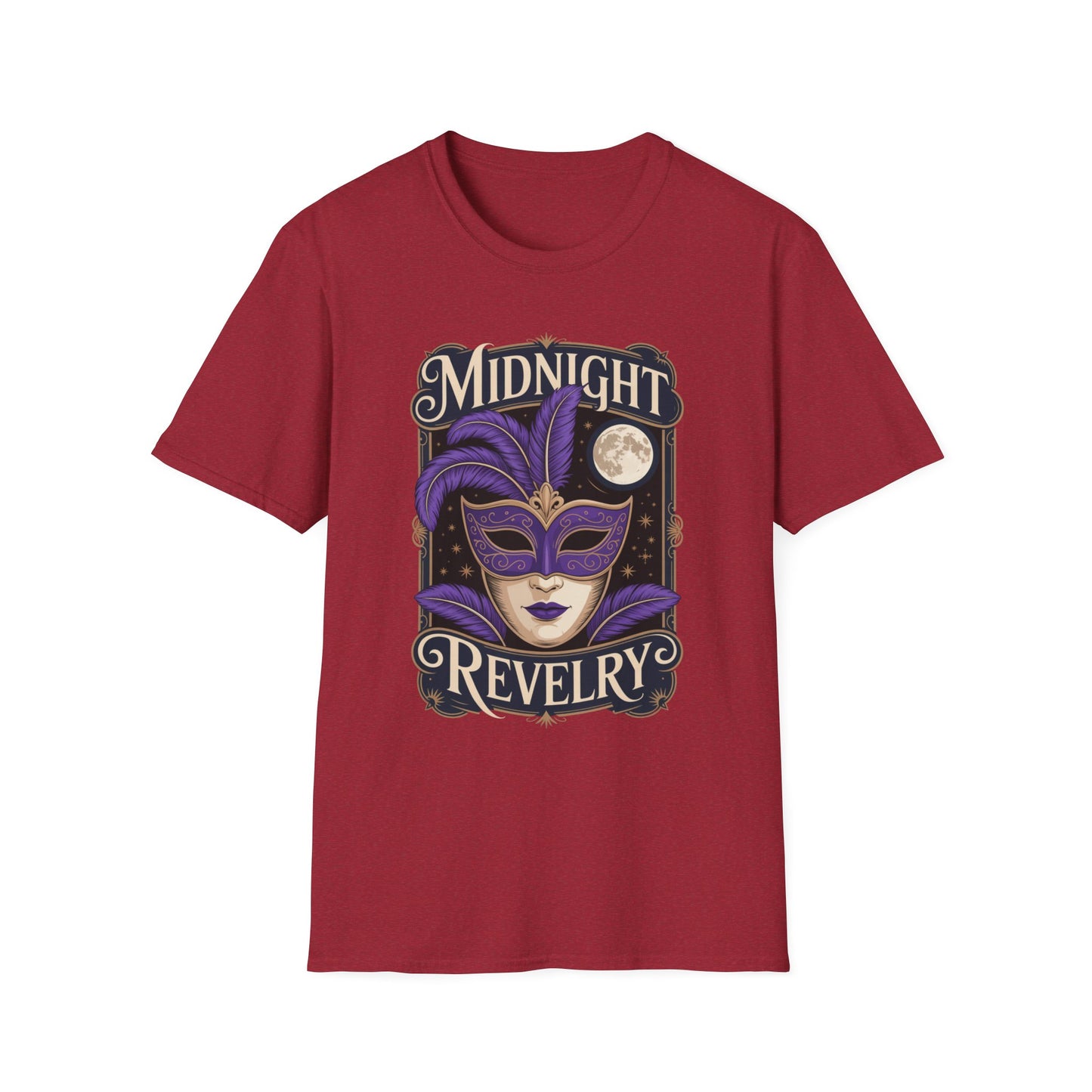 Midnight Revelry Masquerade Graphic Tee