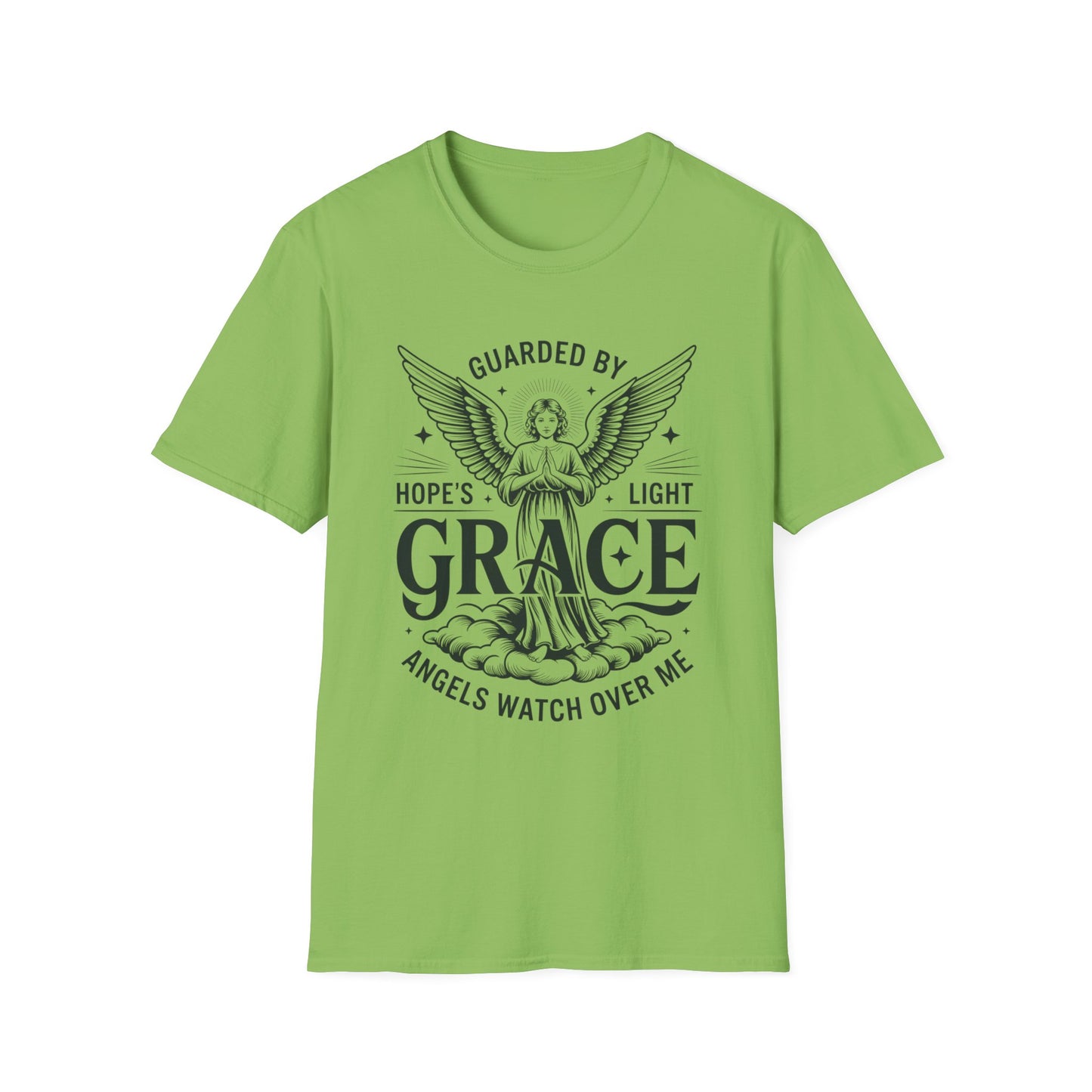Guarded by Grace – Angel Prayer Tee with Hope & Light
