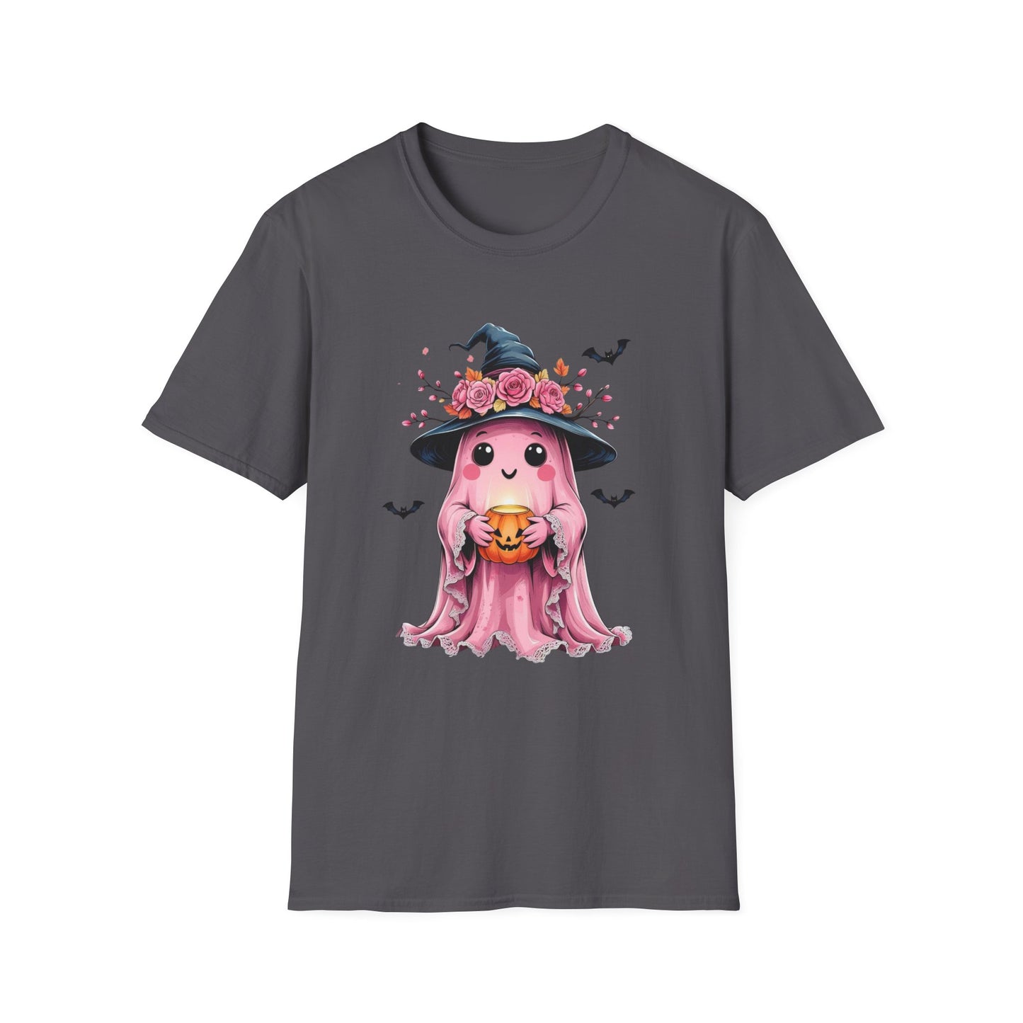 “Ghost & Pumpkin” Tee – Floral Witch Hat Edition