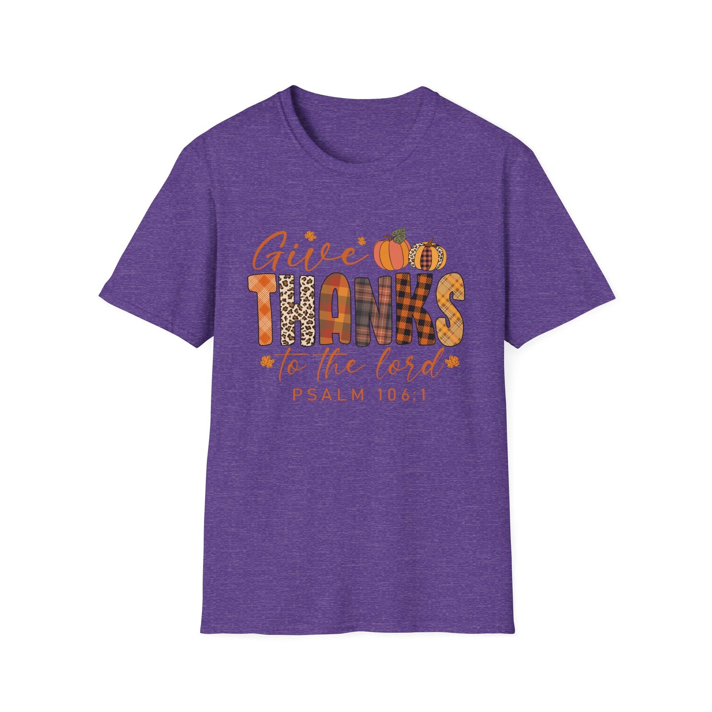 Give THANKS to the Lord – Psalm 106:1 Short Sleeve Tee