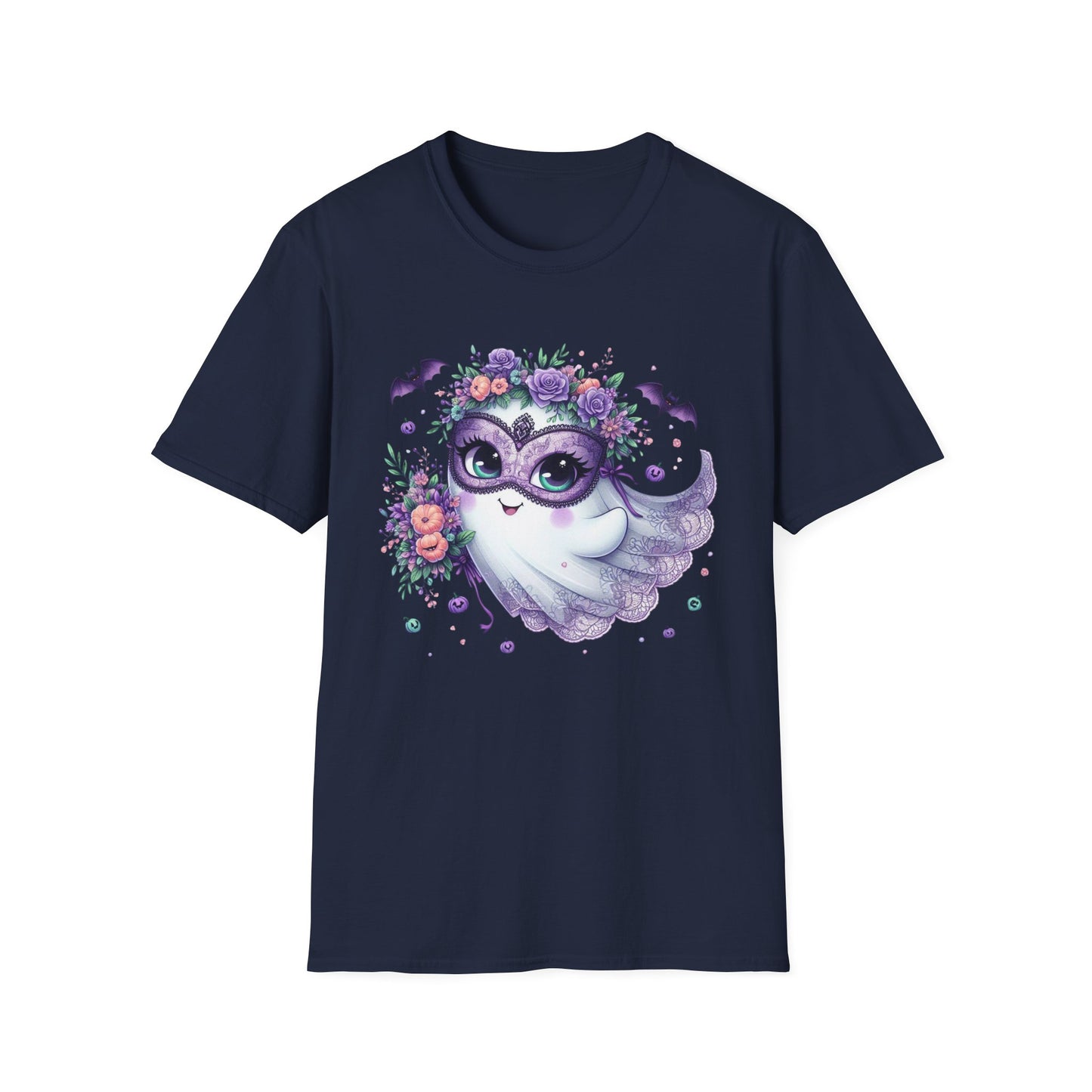 “Masquerade Ghost” Tee – Floral Phantom Edition