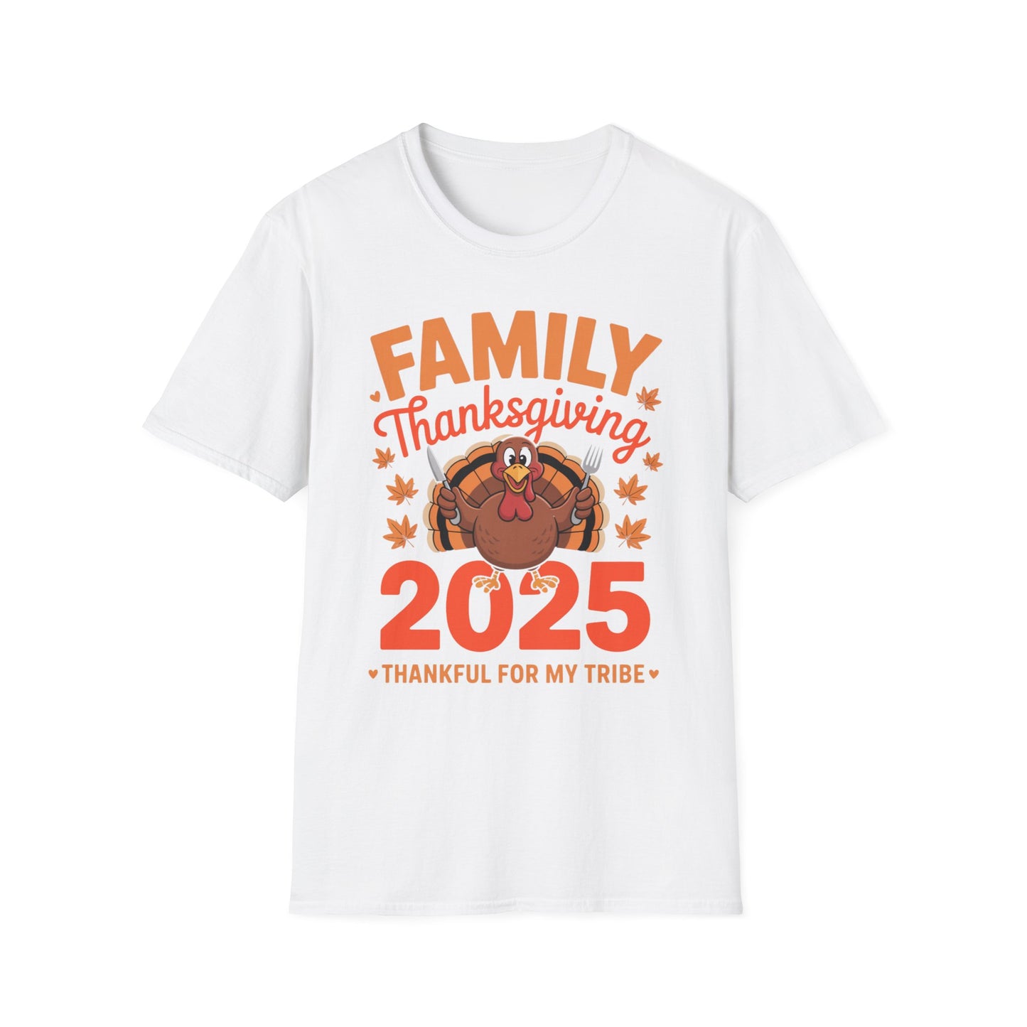 Thankful for My Tribe – Family Thanksgiving 2025 Short Sleeve Tee