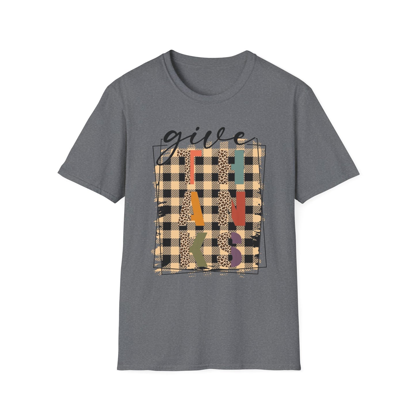Give THANKS – Retro Patchwork Edition Short Sleeve Tee