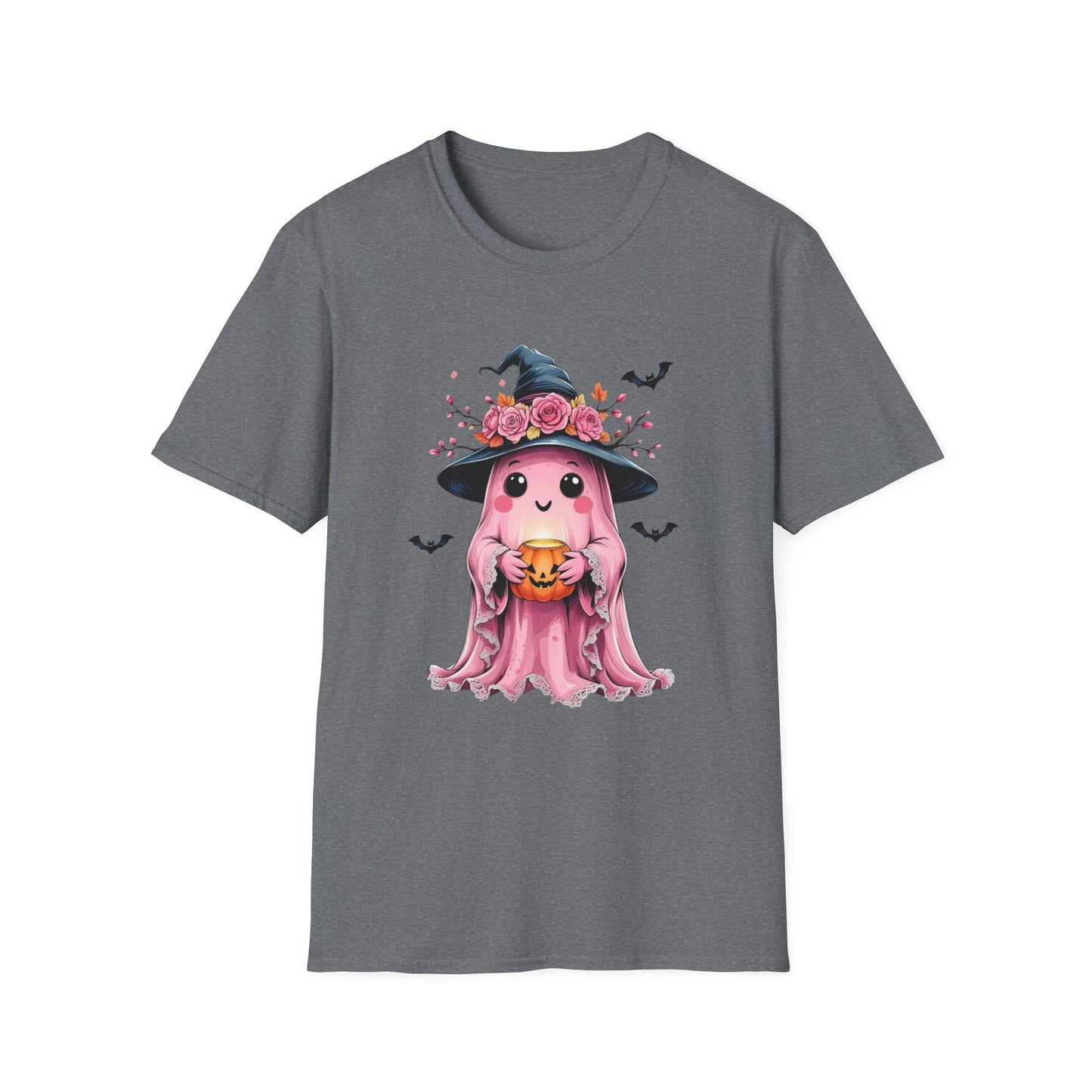 “Ghost & Pumpkin” Tee – Floral Witch Hat Edition