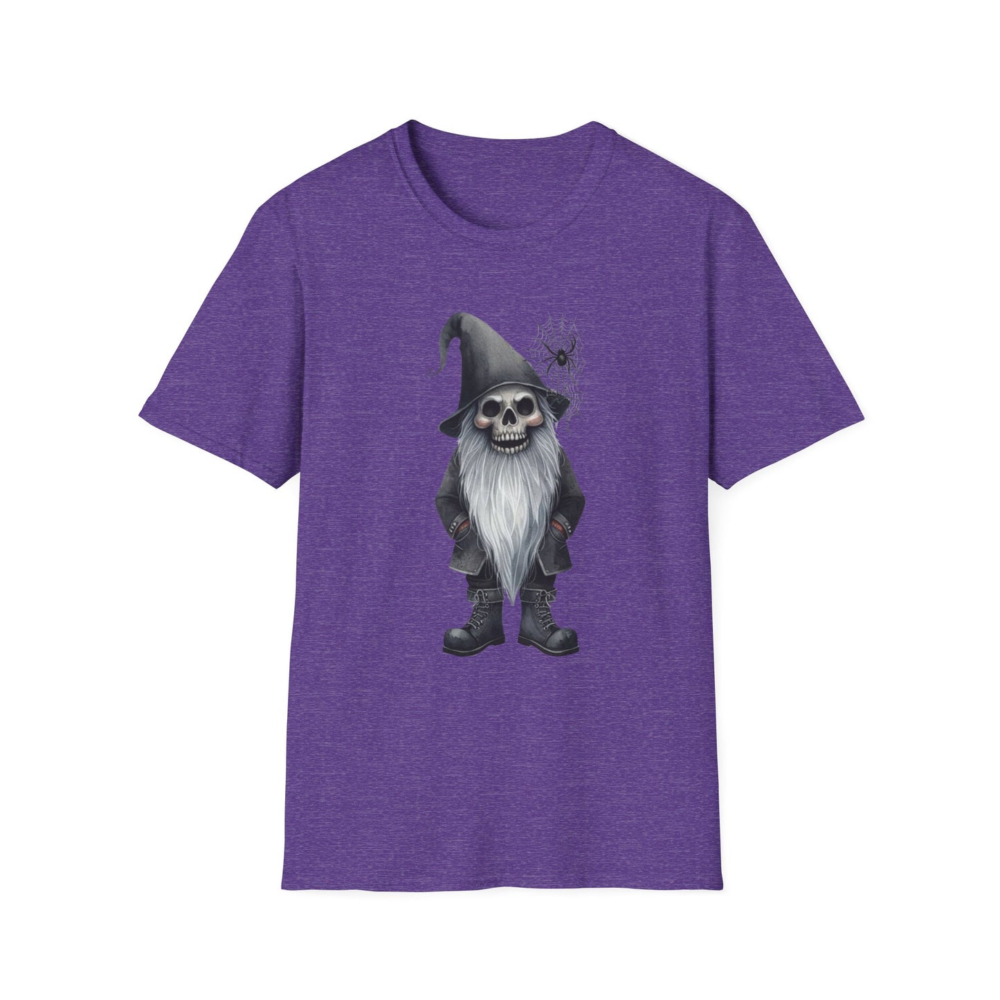“Grim Gnome” Tee – Webbed Beard & Skull Grin Edition