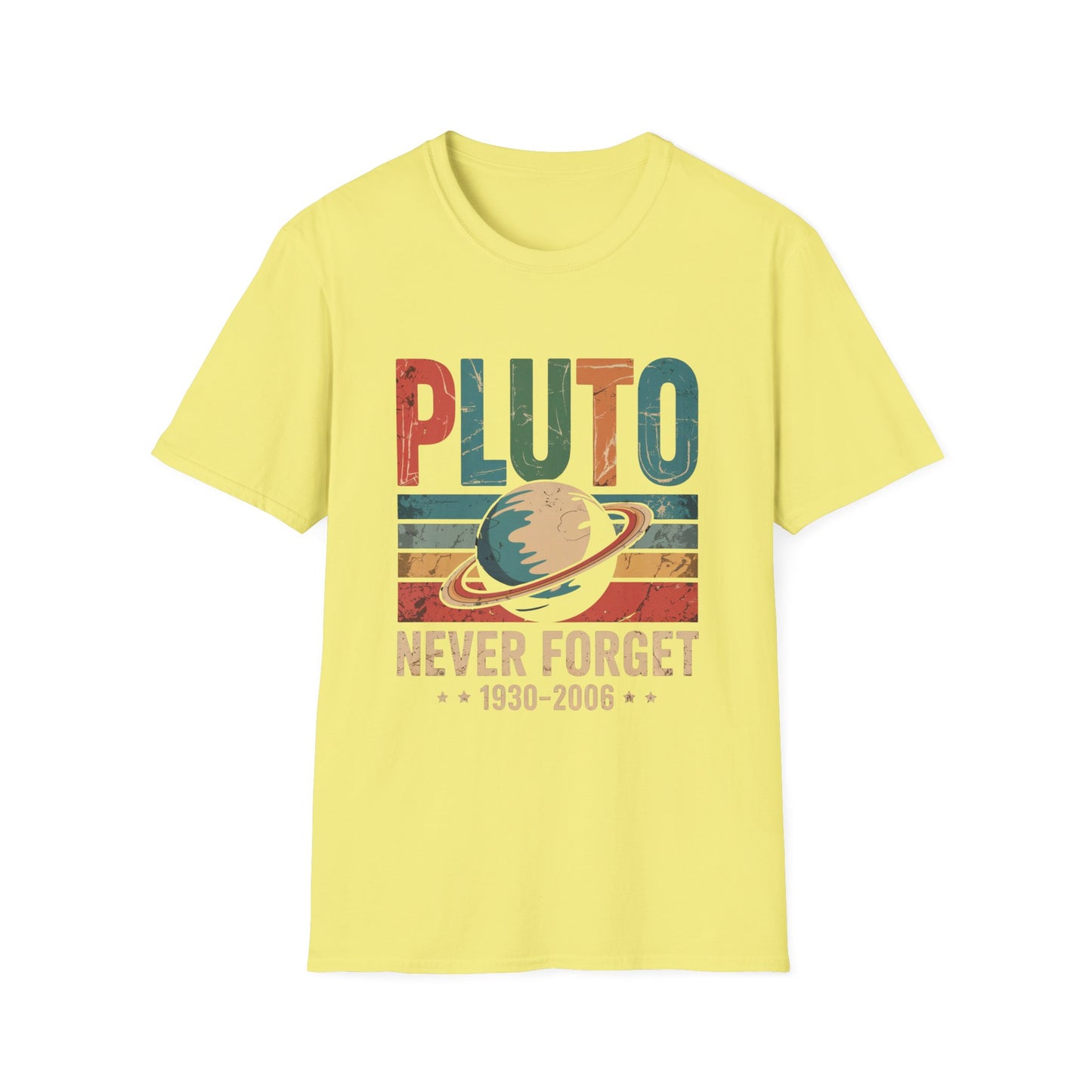 Pluto: Never Forget Vintage Planet Graphic Tee