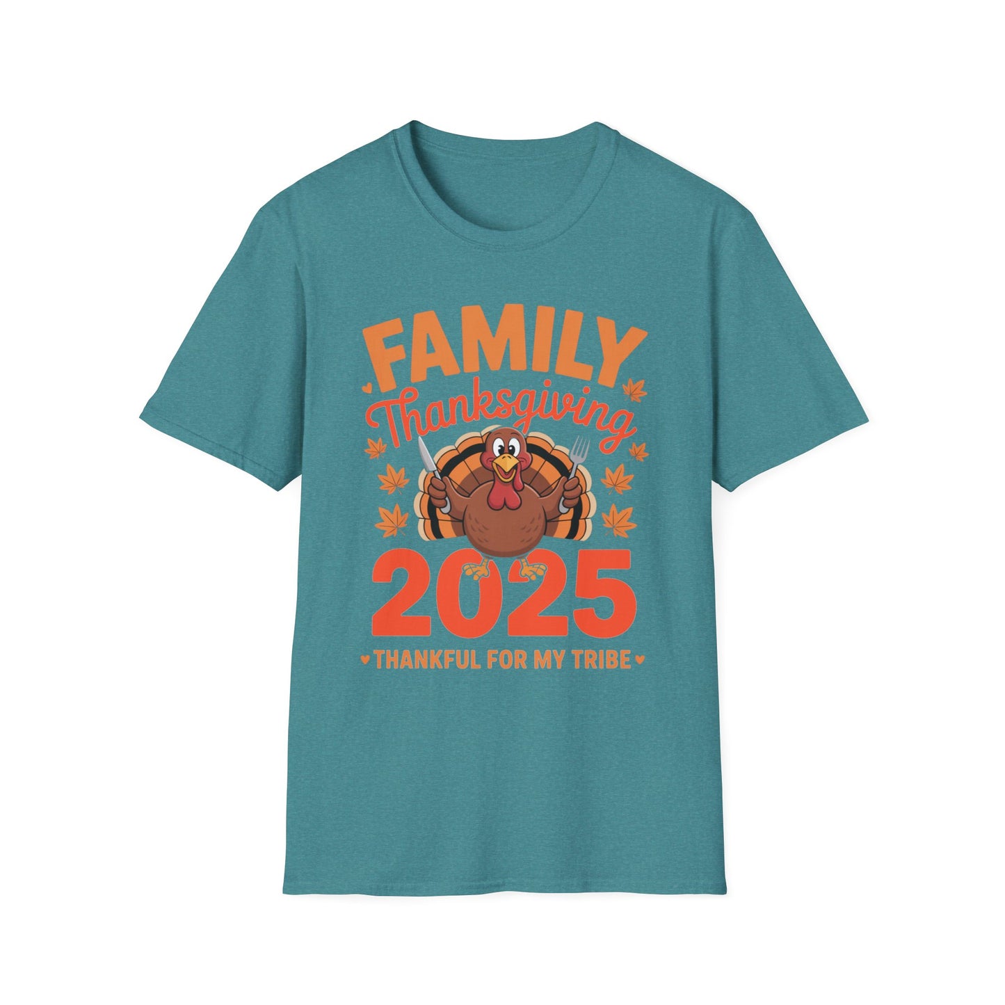 Thankful for My Tribe – Family Thanksgiving 2025 Short Sleeve Tee