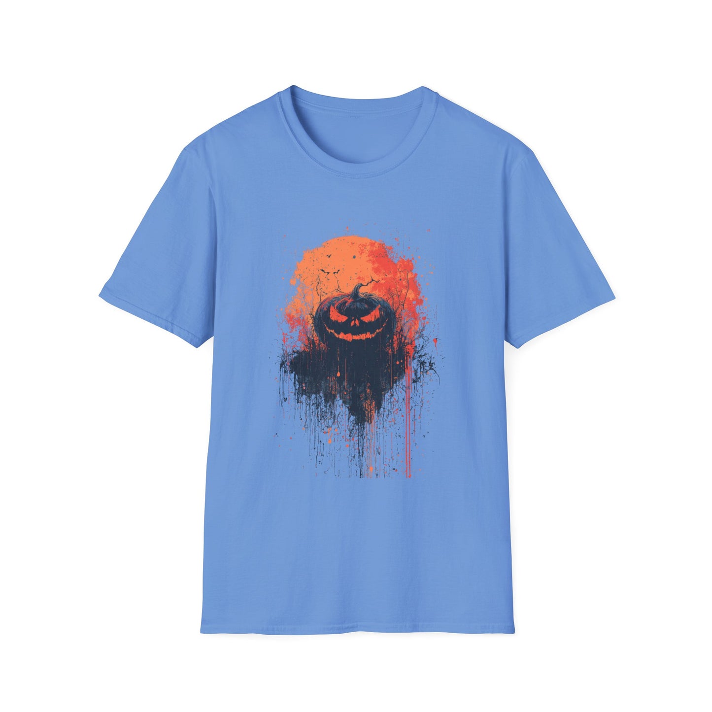 Moonlit Menace Halloween Pumpkin Tee