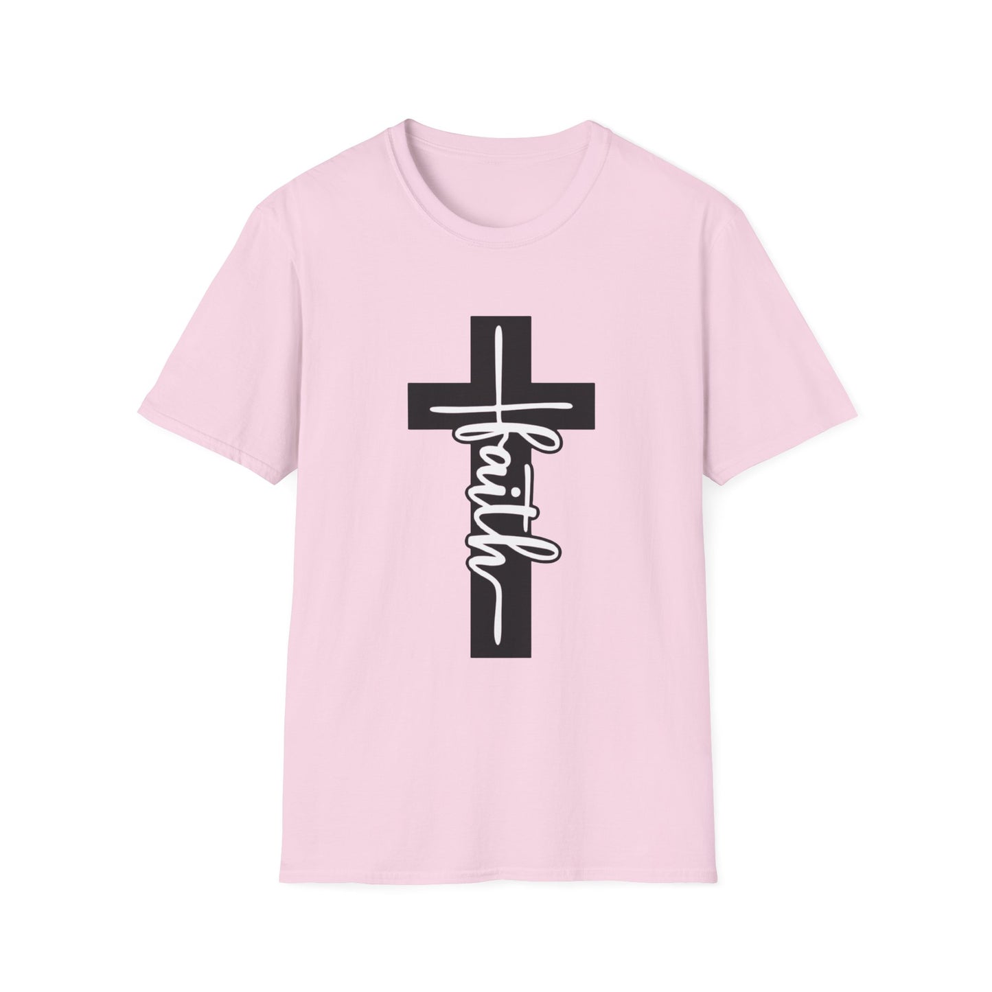 Faith Tee – Vertical Cross Script Edition
