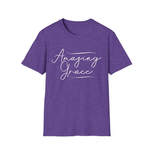 Amazing Grace Script Tee – Elegant Faithwear