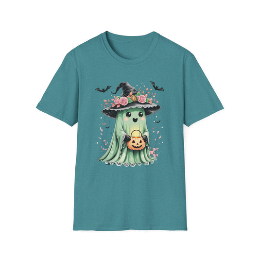 “Masquerade Ghost” Tee – Mint & Midnight Bloom Edition