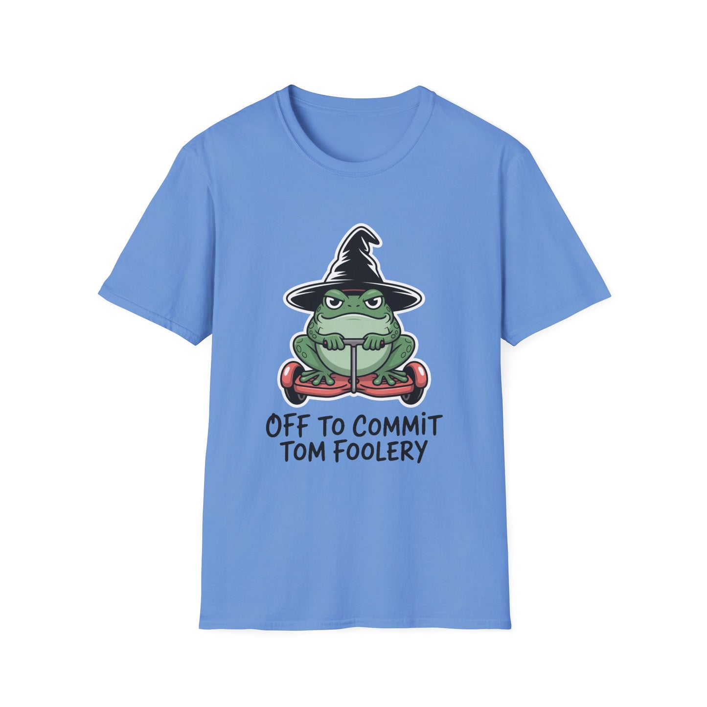 Tom Foolery Halloween Softstyle T-Shirt, Halloween Shirt, Sarcastic Frog Shirt, Funny Frog Satire Shirt
