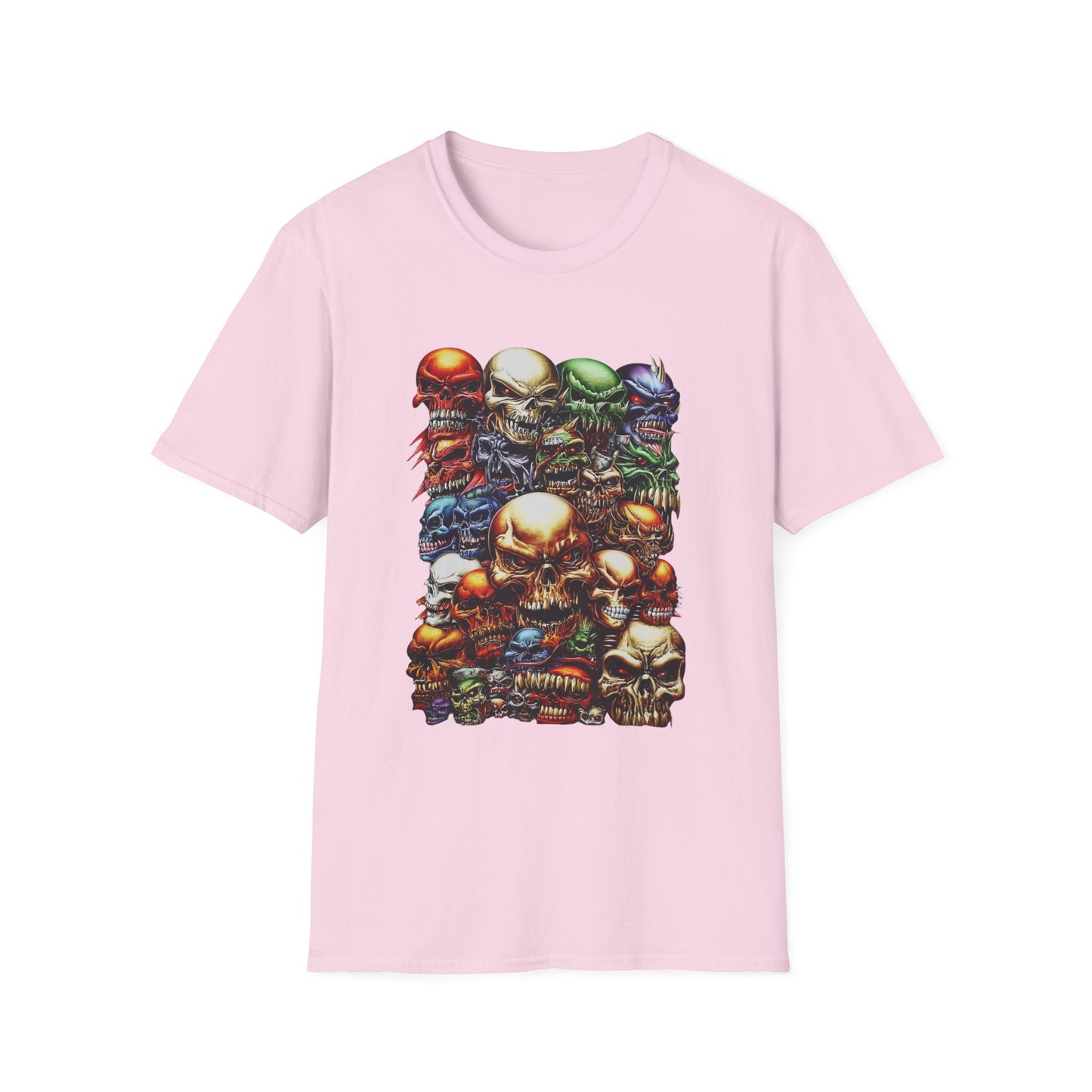 Skull Riot Abstract Skulls Halloween Tee