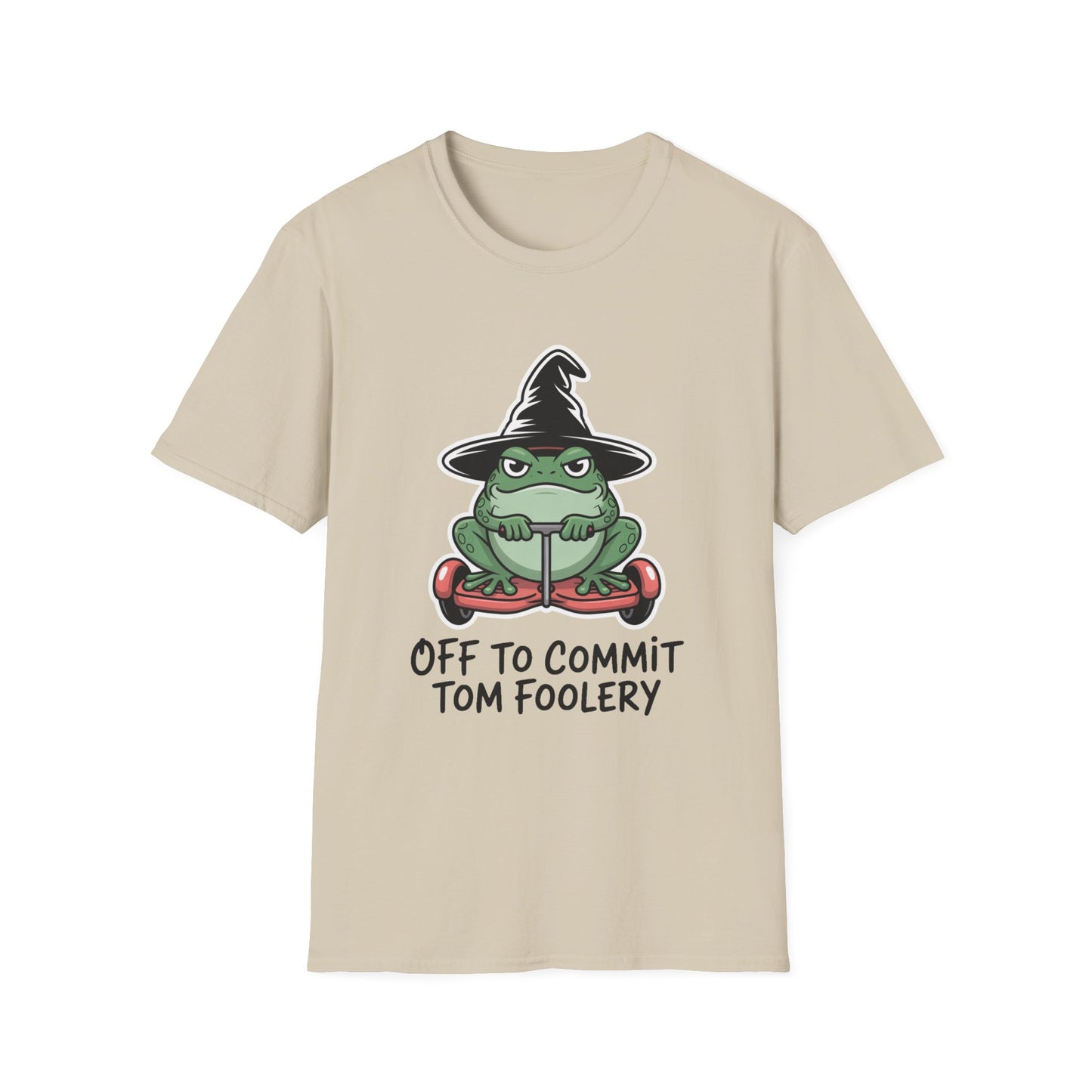 Tom Foolery Halloween Softstyle T-Shirt, Halloween Shirt, Sarcastic Frog Shirt, Funny Frog Satire Shirt