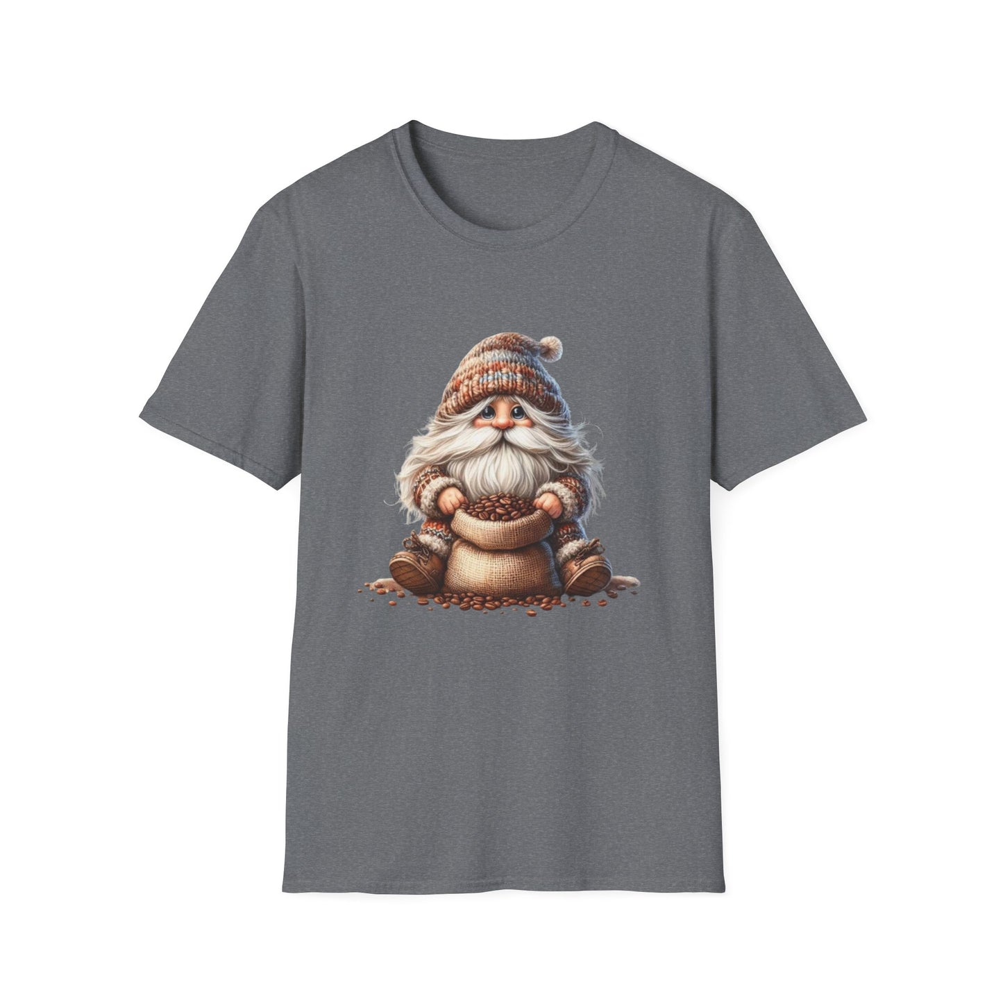 “Coffee Bean Gnome” Tee – Brewed & Bearded Edition
