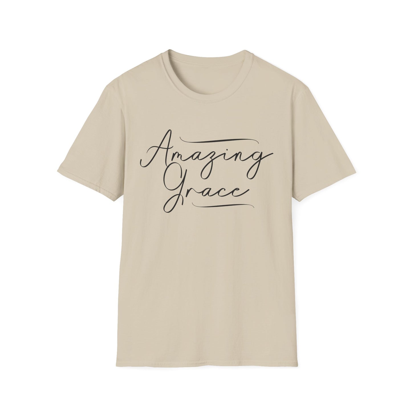 Amazing Grace Script Tee – Elegant Faithwear