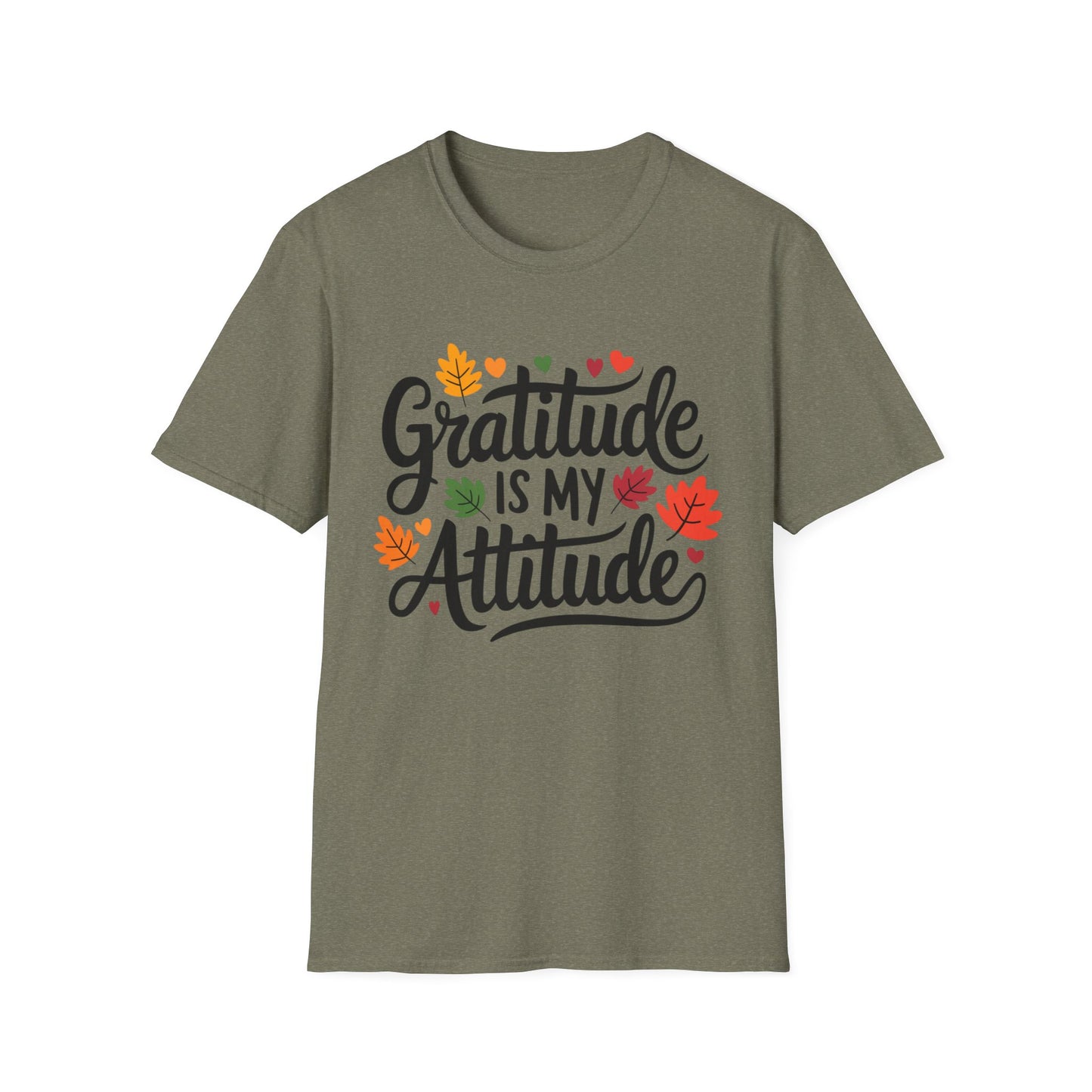 Gratitude Is My Attitude – Autumn Heart Edition Short Sleeve Tee