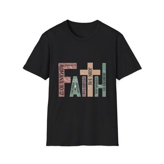FAITH Bible Verse Graphic Tee – Scripture-Filled Letters Design