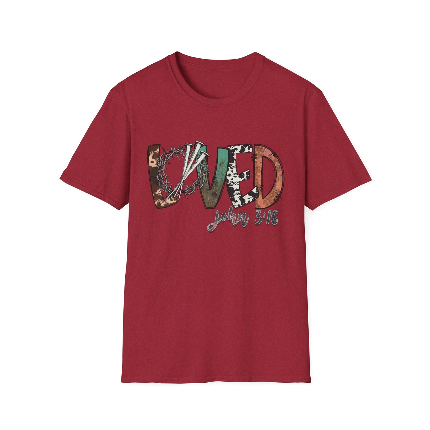 LOVED – John 3:16 Textured Faith Tee