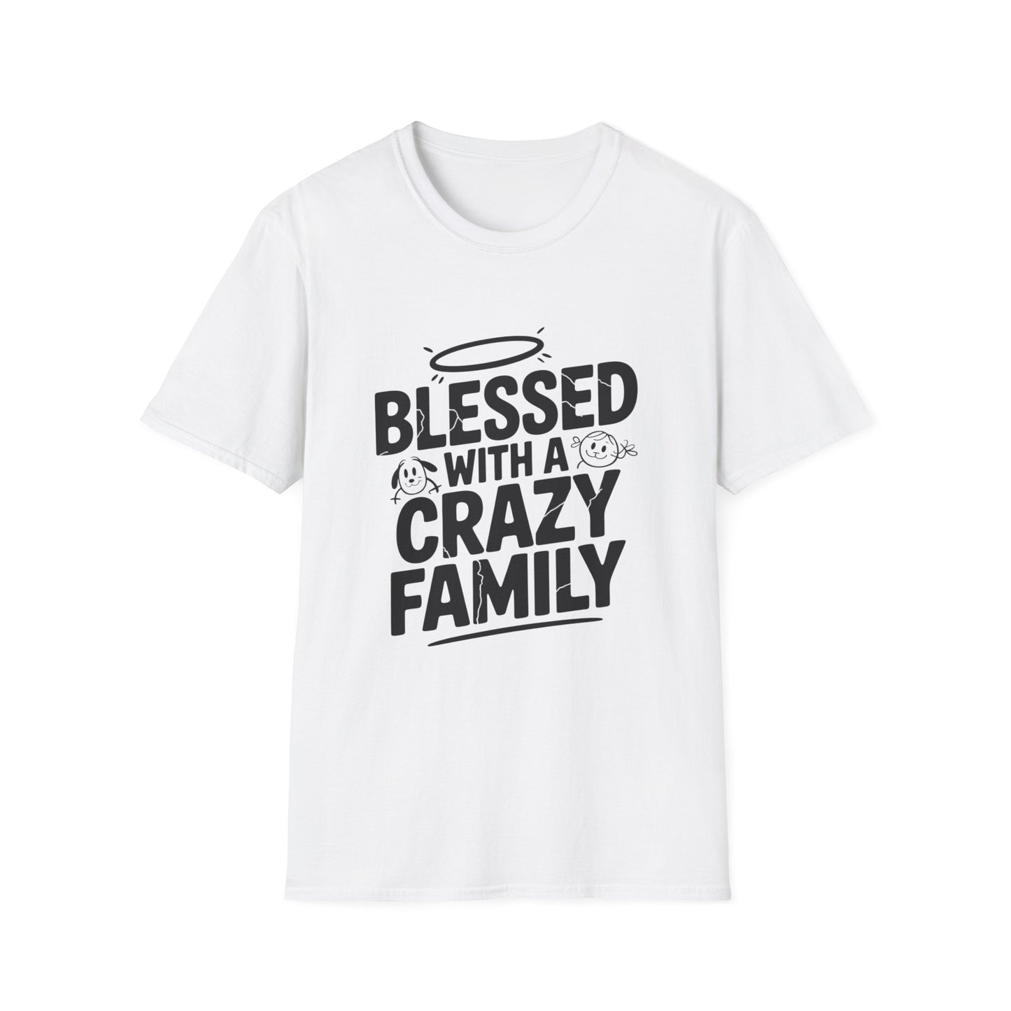 Blessed & Bonkers Tee – Family, Faith, and a Little Mayhem