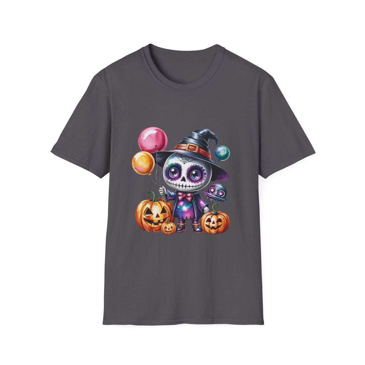 Baby Skeleton Witch Halloween T-Shirt, Spooky Trickster Tee, Sugar Skull Costume Shirt, Halloween Party Top, Day of the Dead Graphic Tee