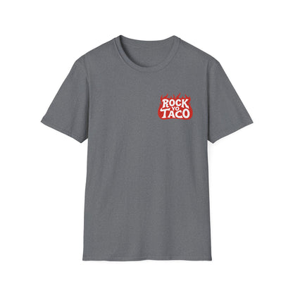 Rock Yo Taco Front Chest Logo and Back Print Tee