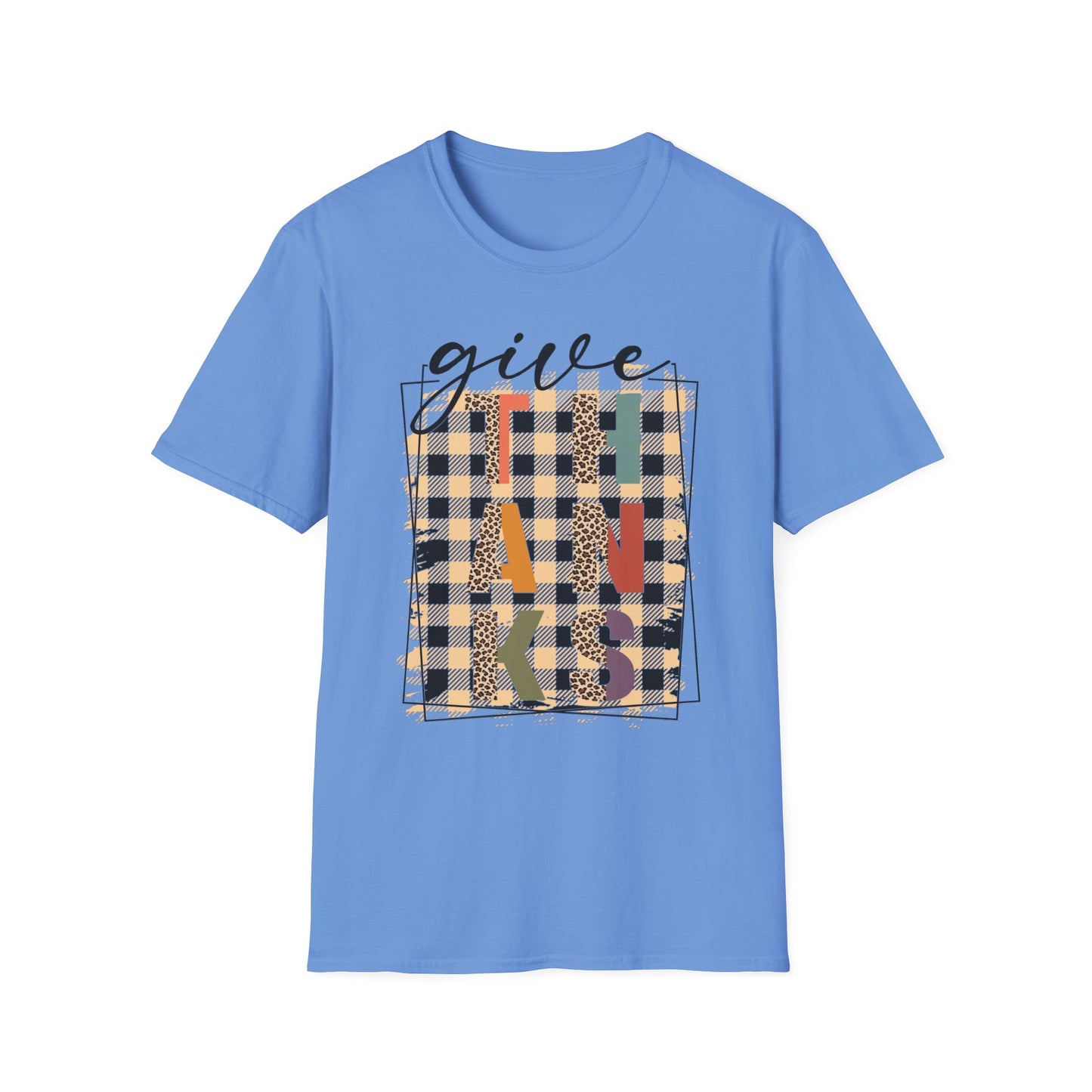 Give THANKS – Retro Patchwork Edition Short Sleeve Tee