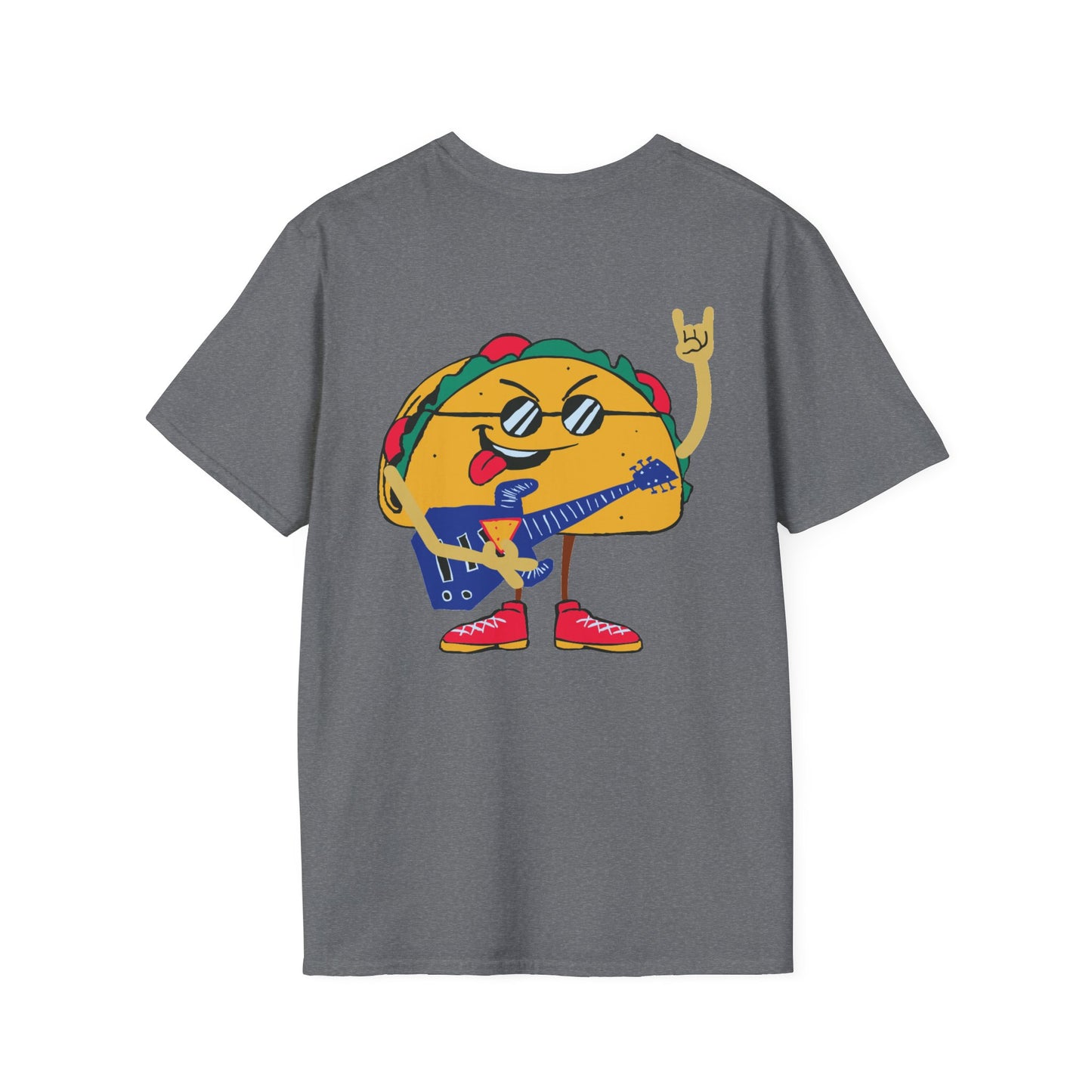 Rock Yo Taco Front Chest Logo and Back Print Tee