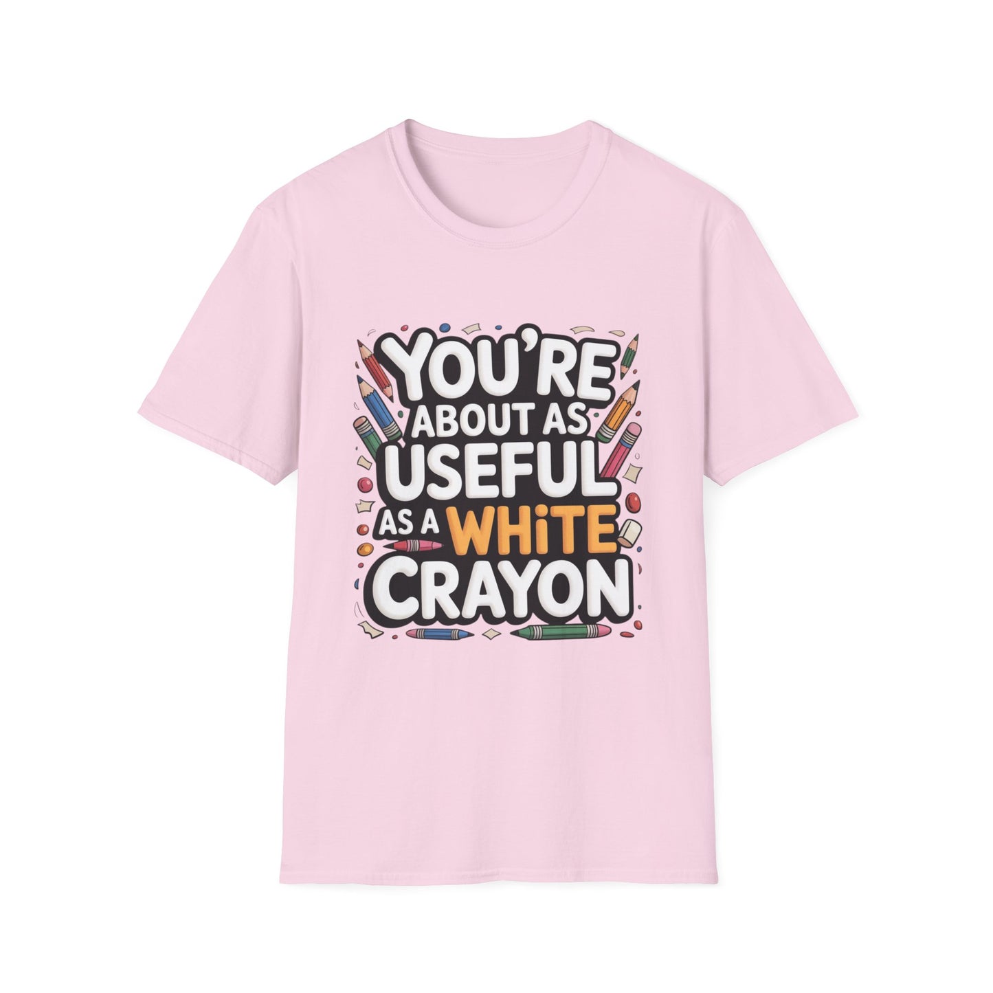 WHITE CRAYON ENERGY – Sarcastic Crayon Tee