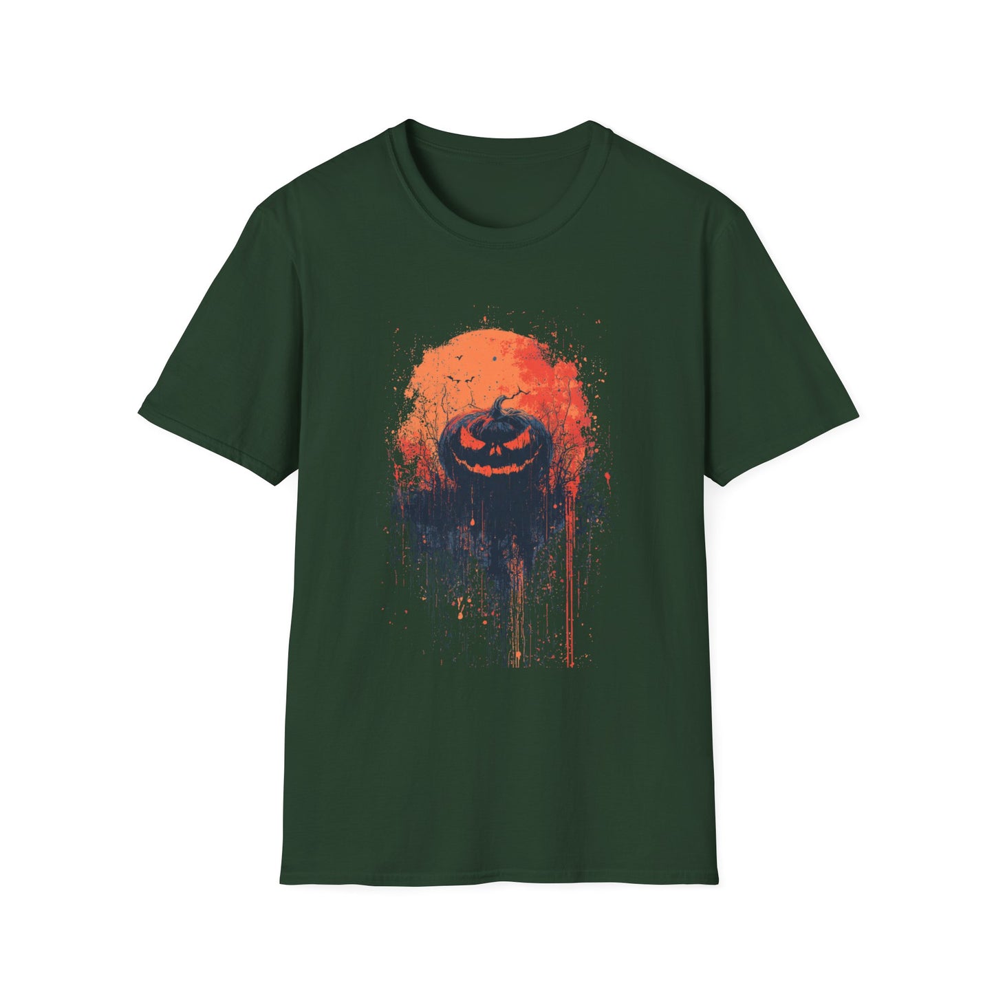 Moonlit Menace Halloween Pumpkin Tee