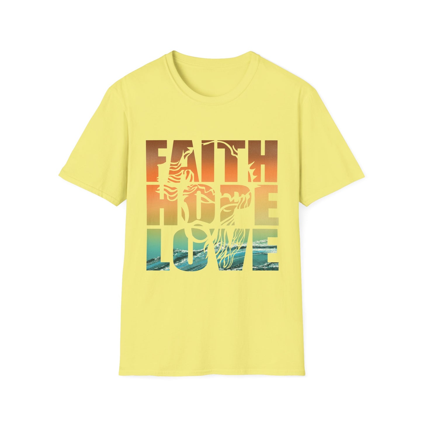 Faith Hope Love Tee – Lion of Strength Edition