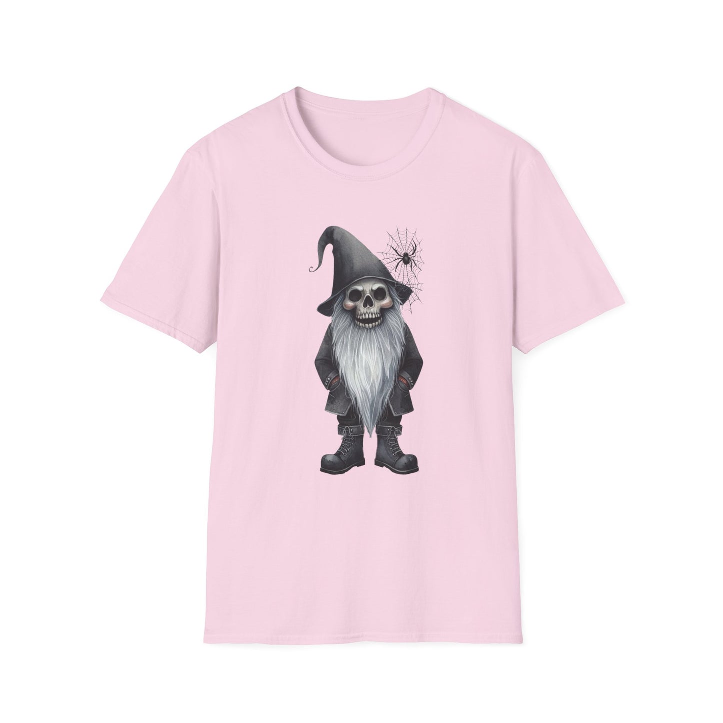 “Grim Gnome” Tee – Webbed Beard & Skull Grin Edition