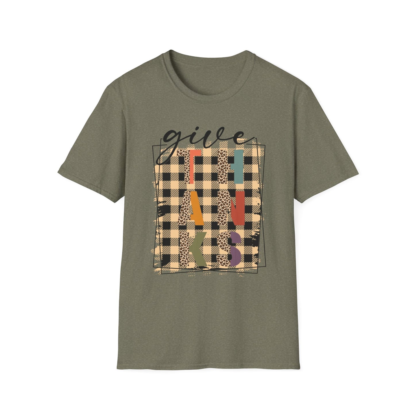 Give THANKS – Retro Patchwork Edition Short Sleeve Tee