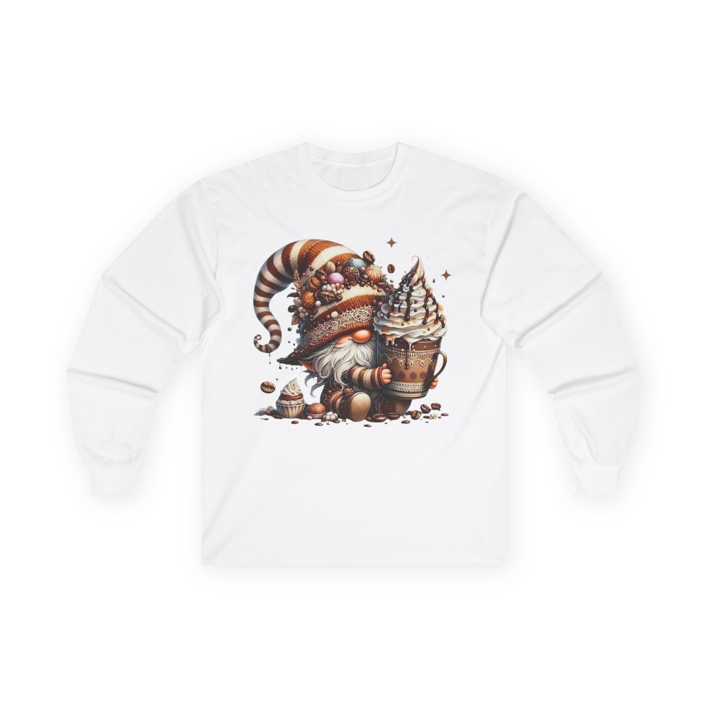 “Sweet Brew Gnome” Long Sleeve Tee – Dessert Daydream Edition