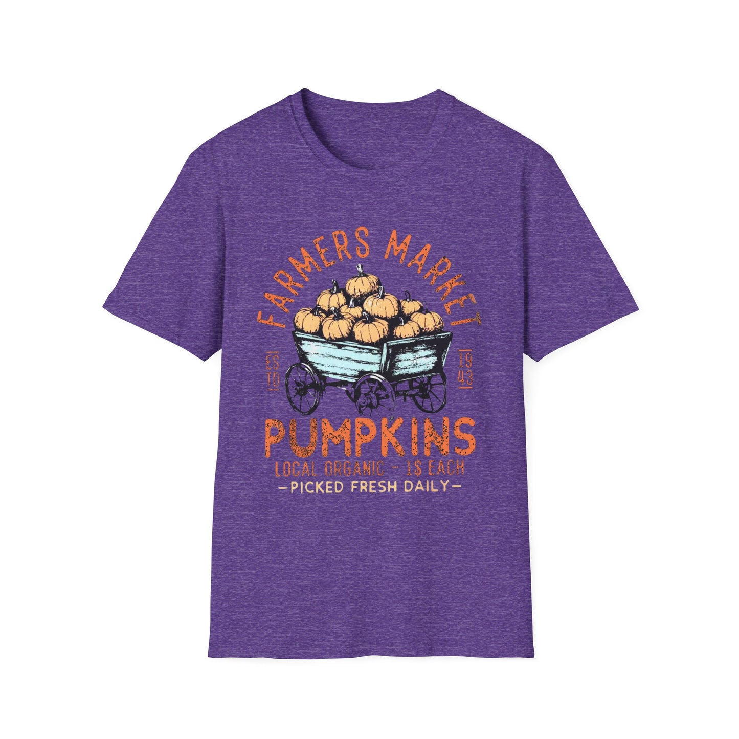“Farmers Market Pumpkin Cart” Tee – Est. 1943 Edition