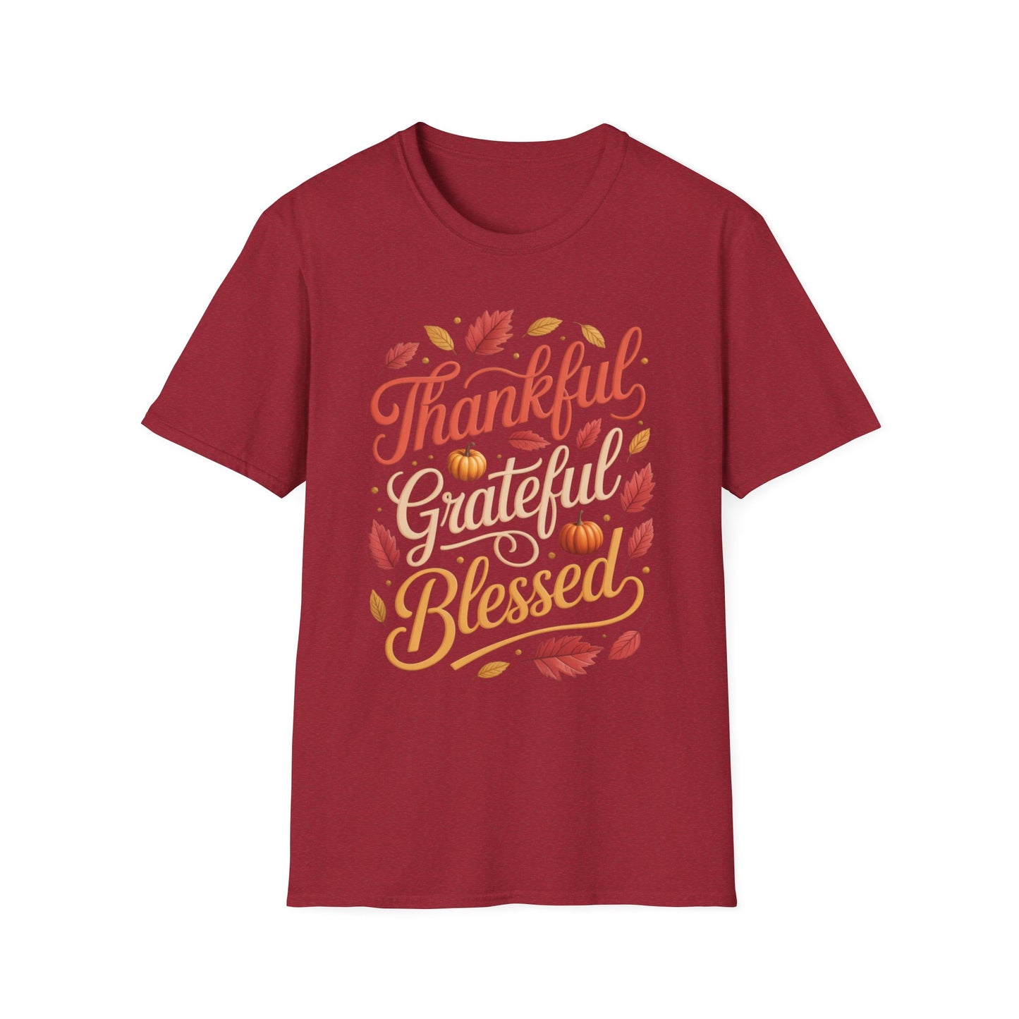 Thankful. Grateful. Blessed. Short Sleeve Tee