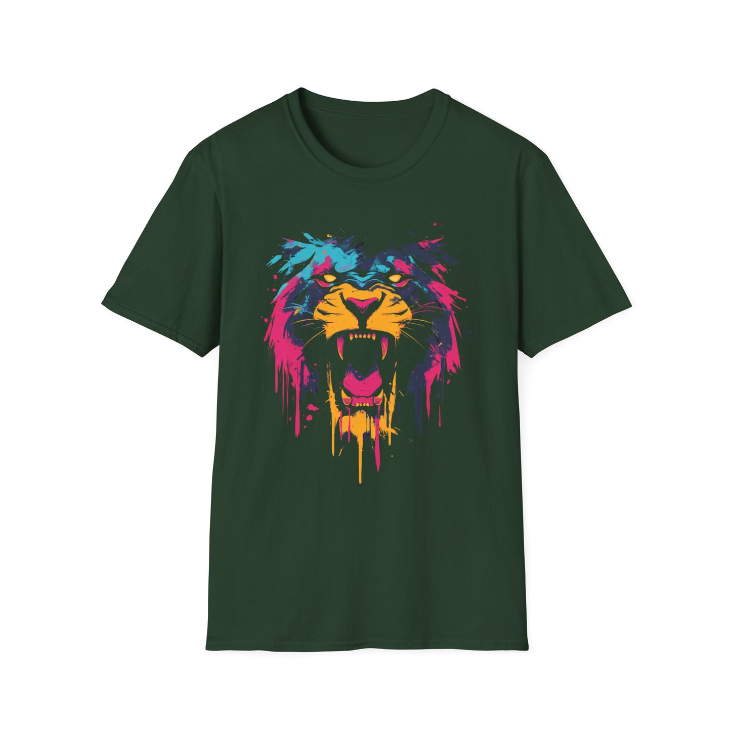 Roar Of Glory Neon Lion T-Shirt