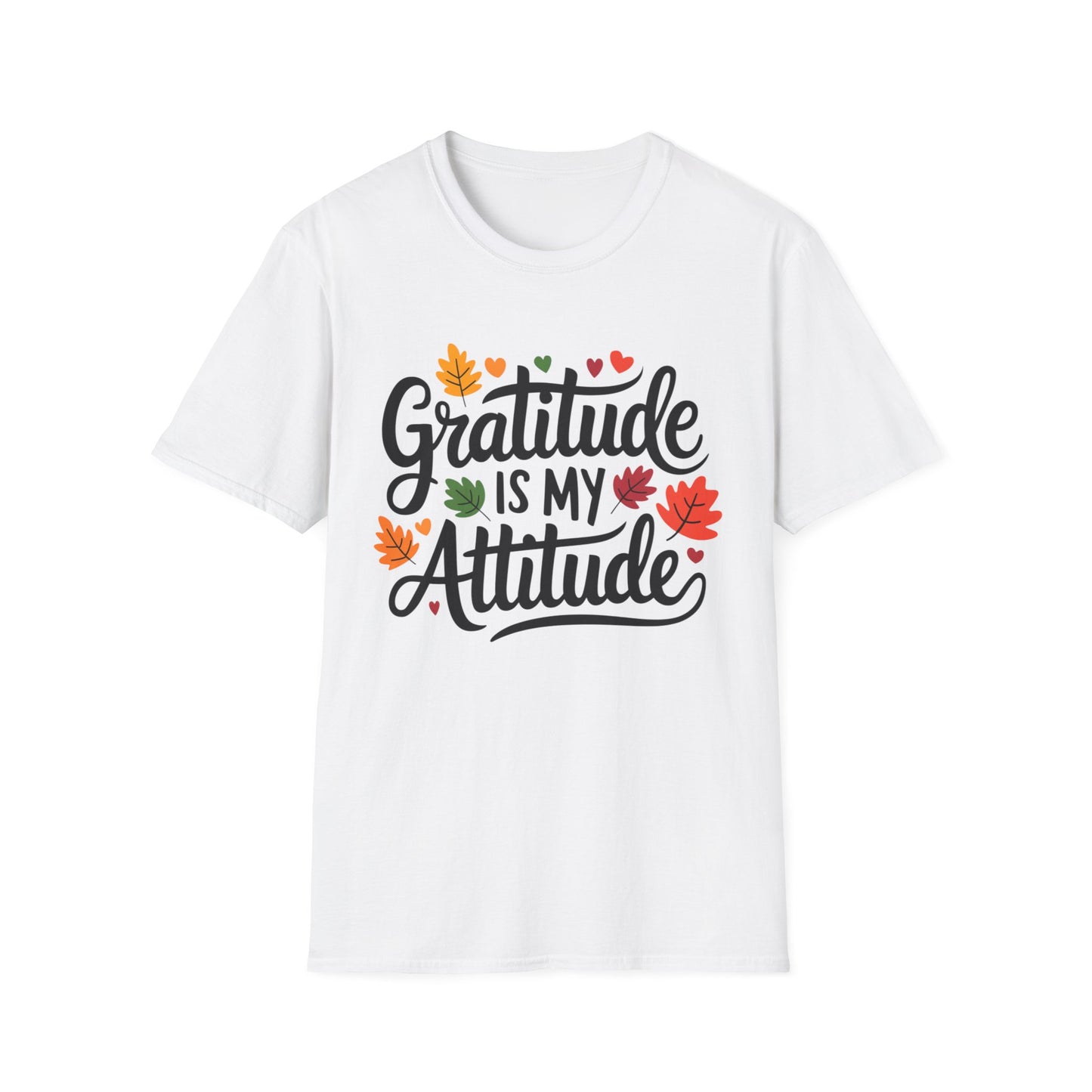 Gratitude Is My Attitude – Autumn Heart Edition Short Sleeve Tee