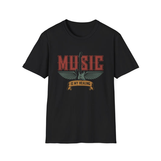 “Music Is My Healing” – The Winged Guitar Banner of Rhythm, Restoration & Rock Spirit