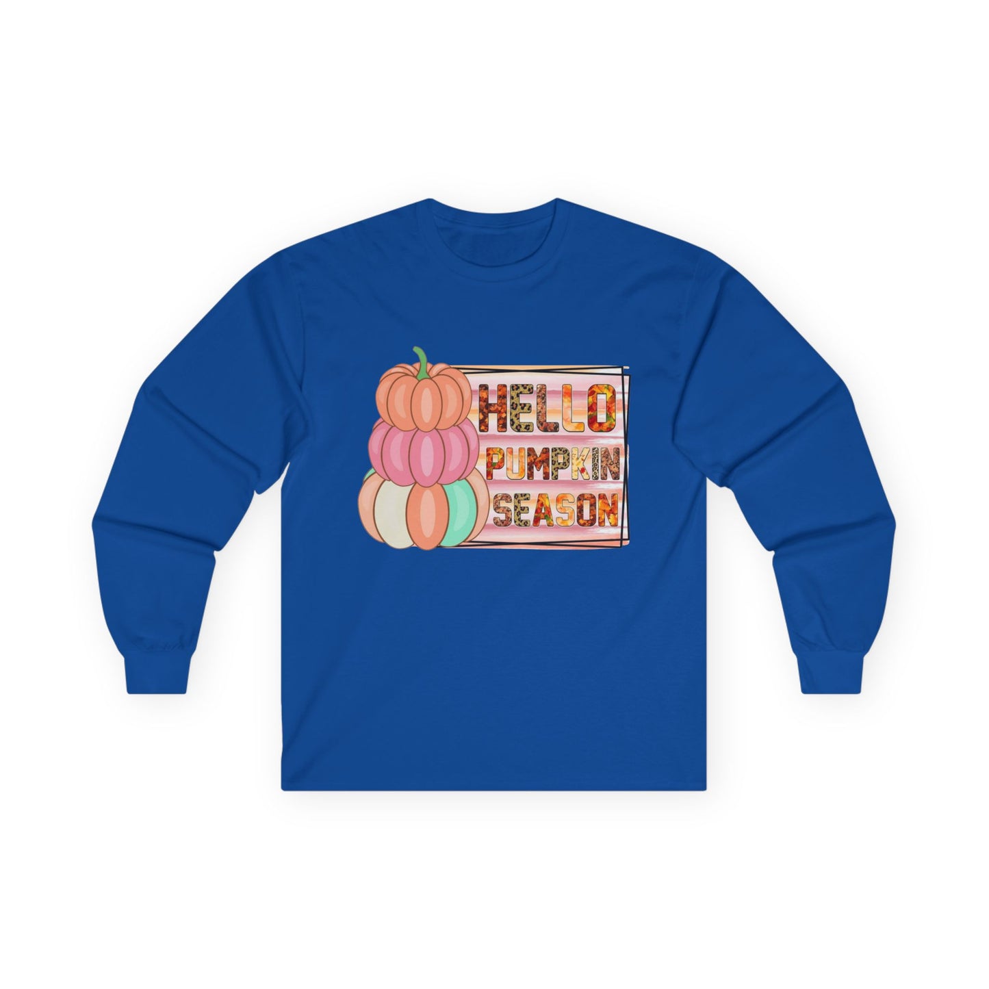 “Hello Pumpkin Season” Long Sleeve Tee – Pastel Stack Edition