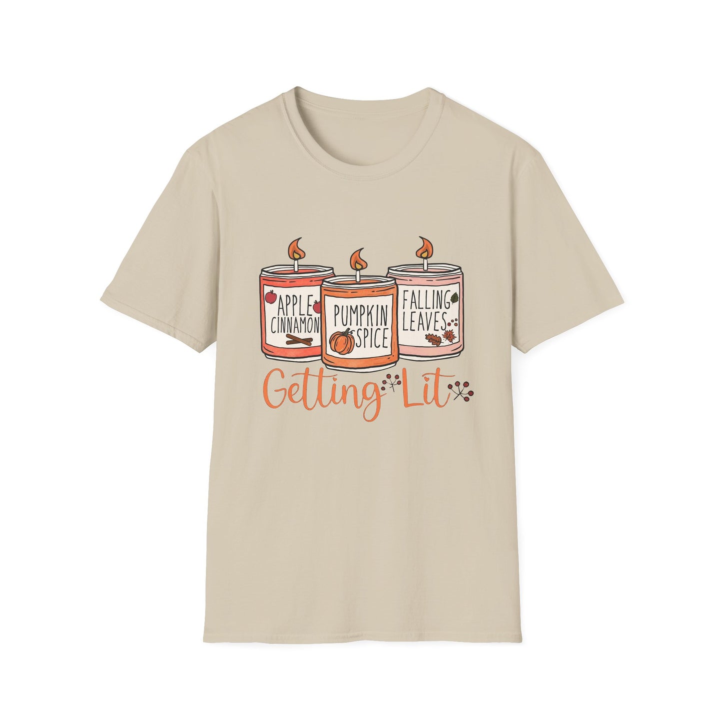 “Getting Lit” Tee – Fall Candle Trio Edition