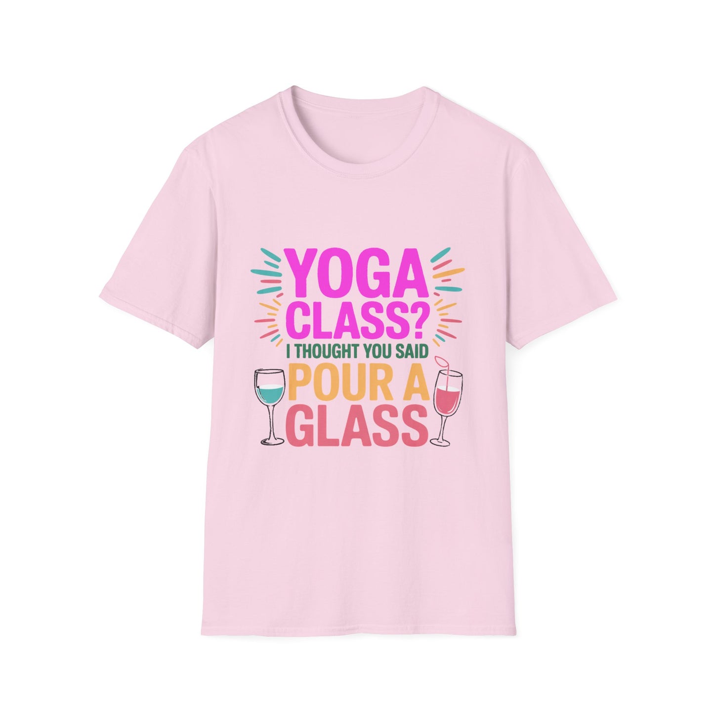 Pour a Glass Tee – Flexibility Optional, Fun Required