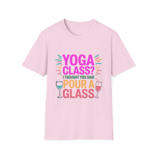 Pour a Glass Tee – Flexibility Optional, Fun Required