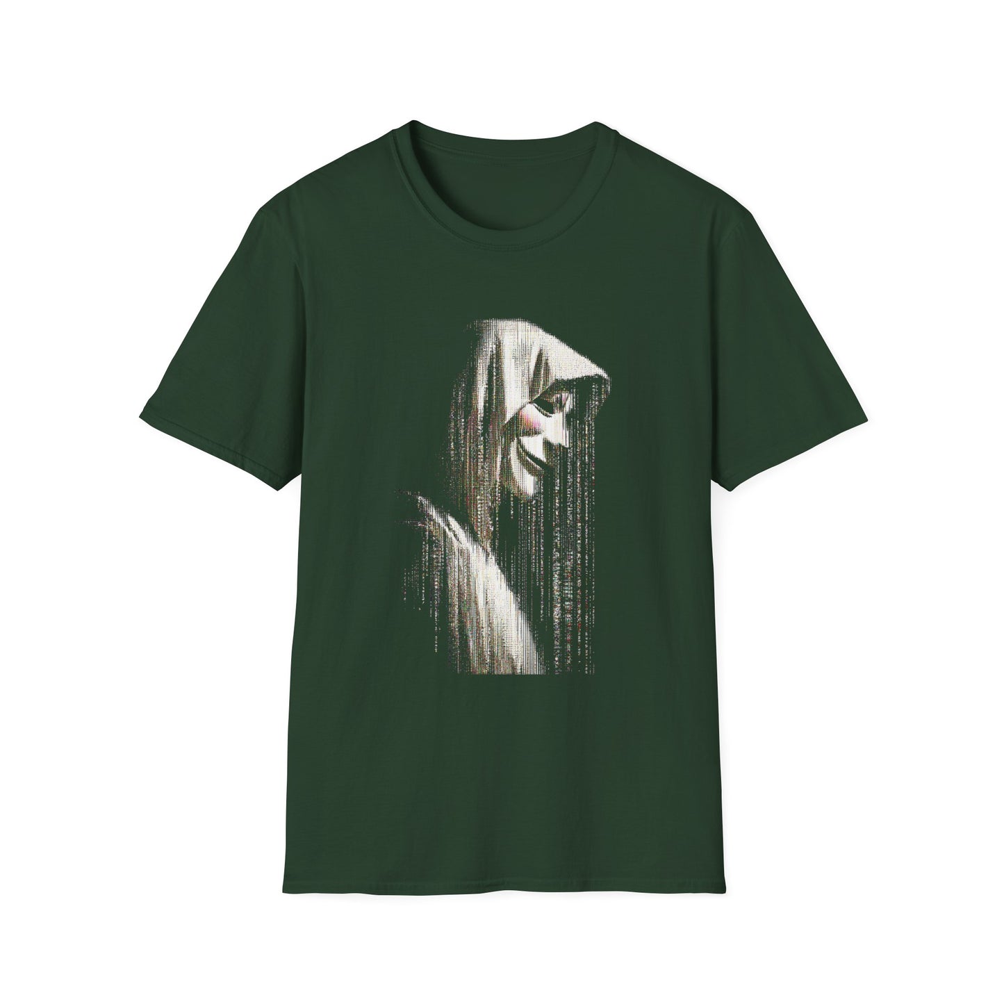 Anonymous Protocol – Glitched Guy Fawkes Hooded Design