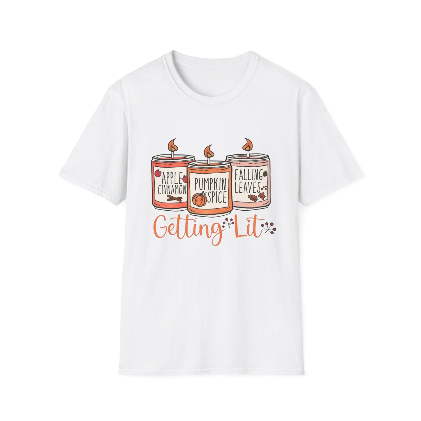 “Getting Lit” Tee – Fall Candle Trio Edition